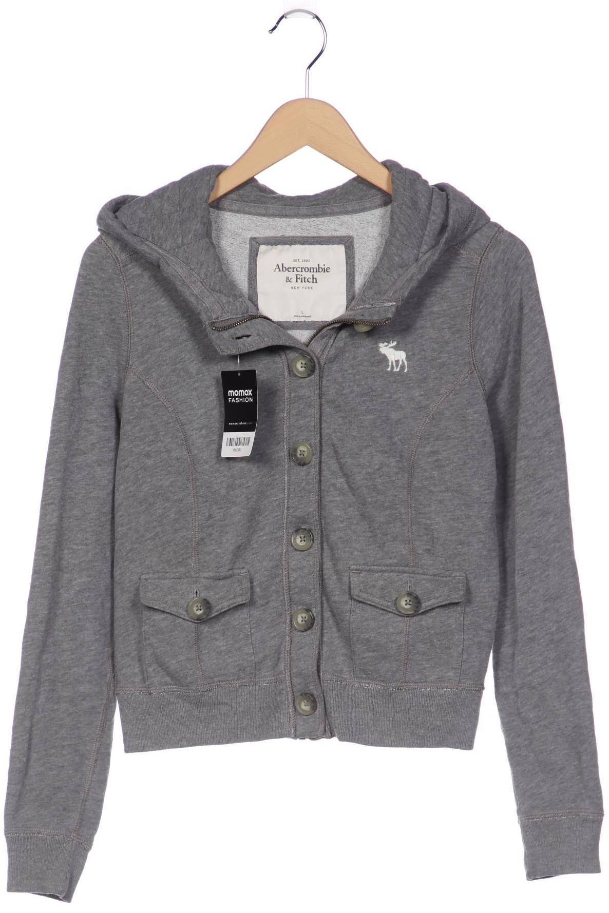

Abercrombie & Fitch Damen Kapuzenpullover, grau