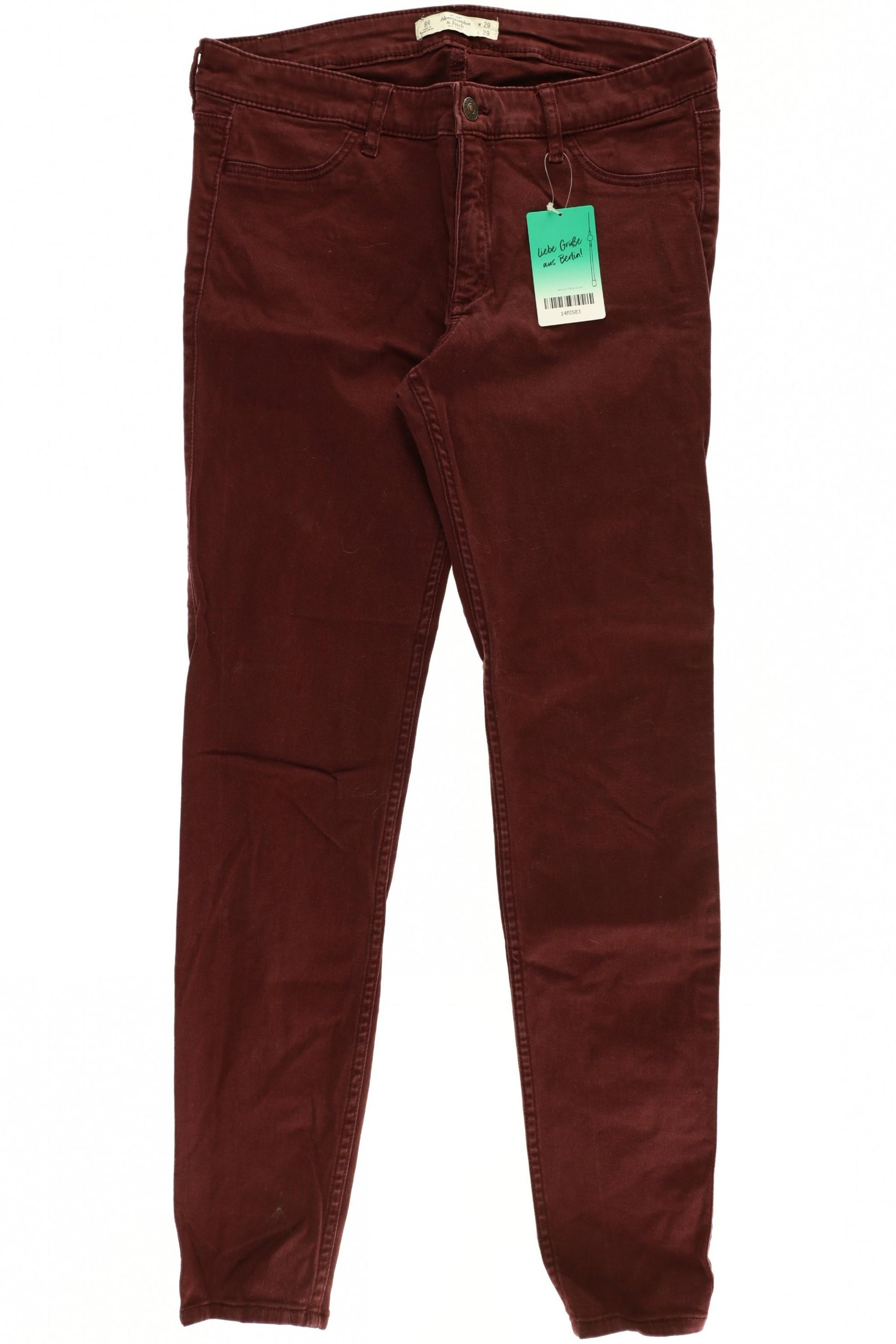 

Abercrombie & Fitch Damen Jeans, bordeaux, Gr. 29