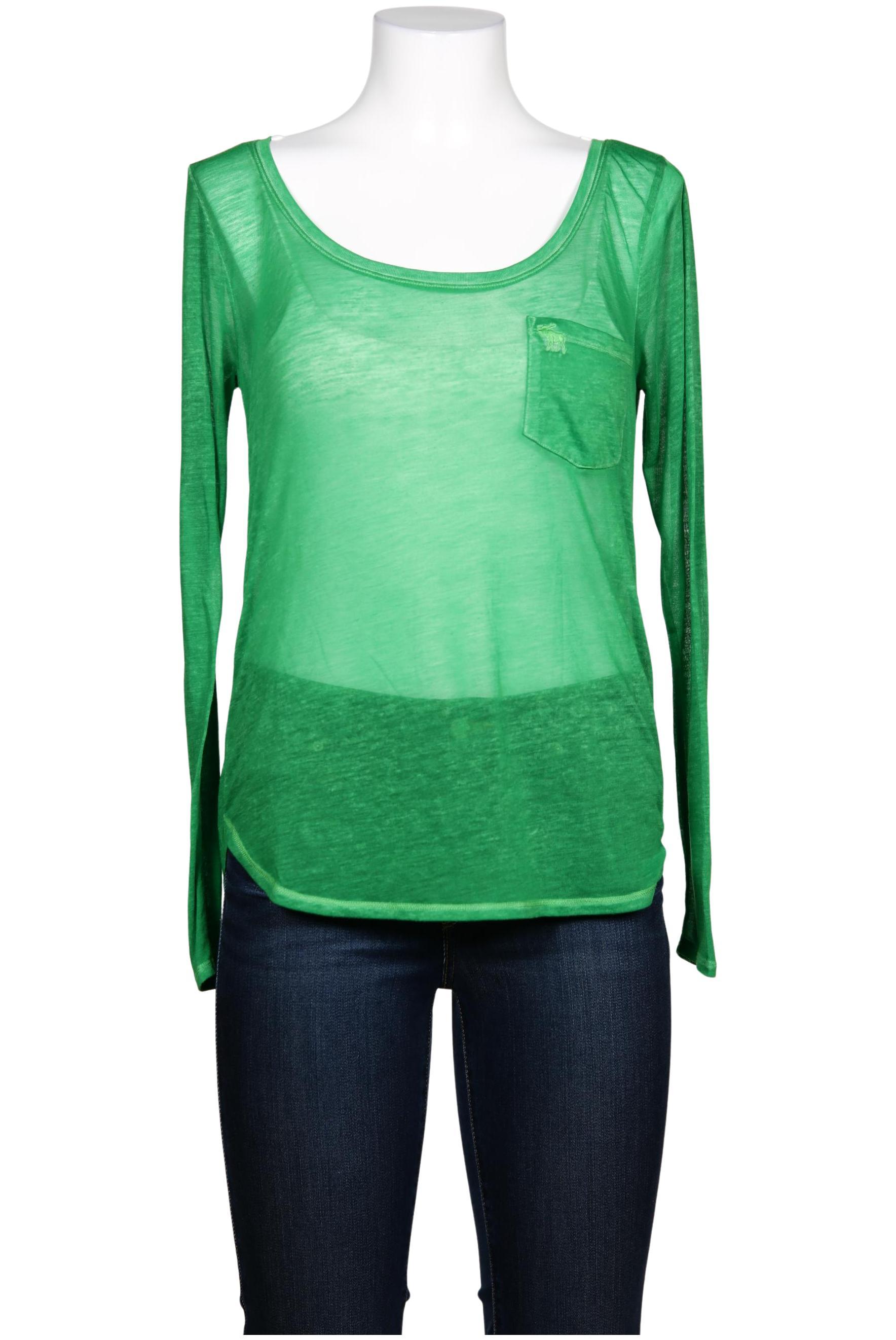 

Abercrombie & Fitch Damen Langarmshirt, grün, Gr. 38