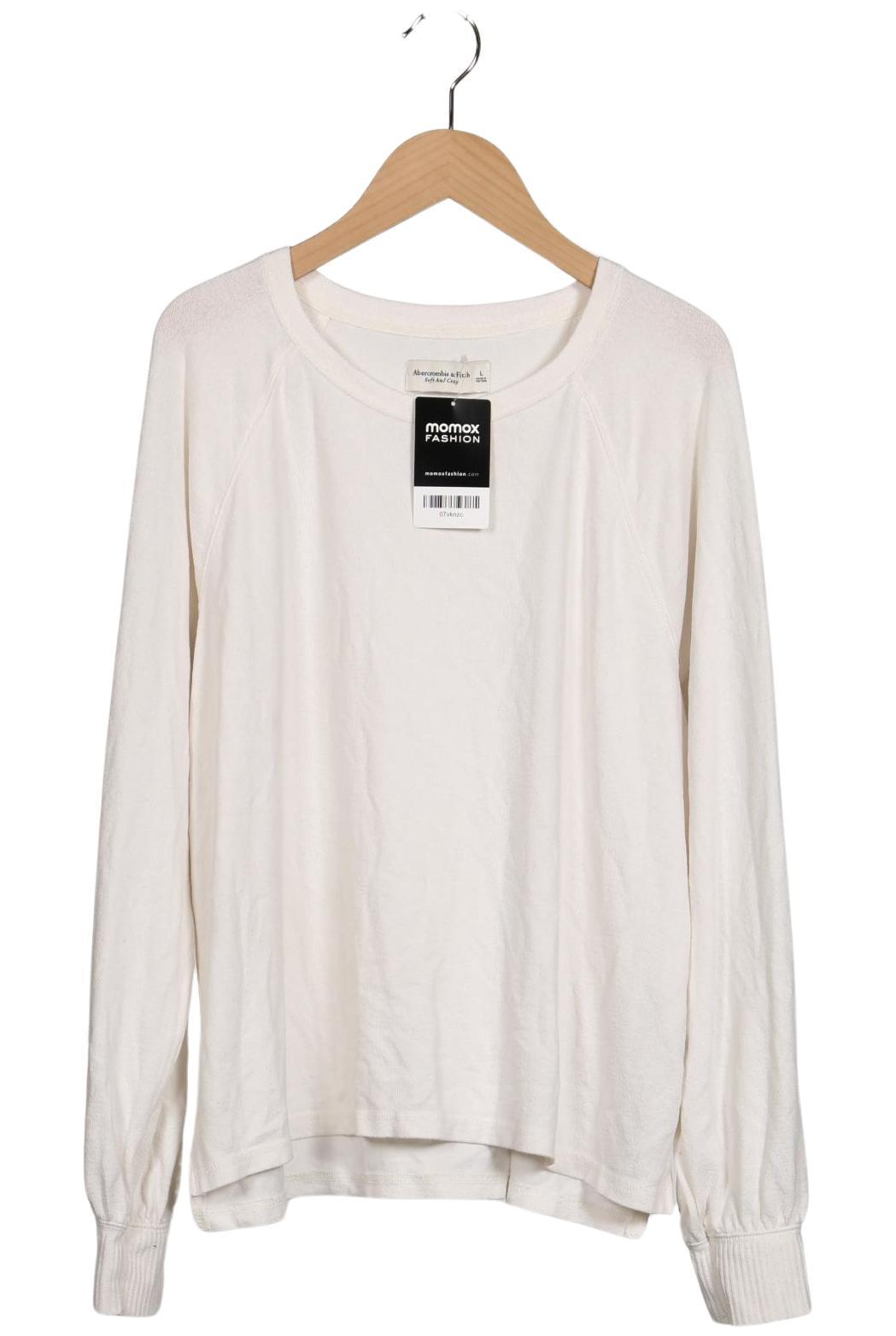 

Abercrombie & Fitch Damen Langarmshirt, weiß, Gr. 42