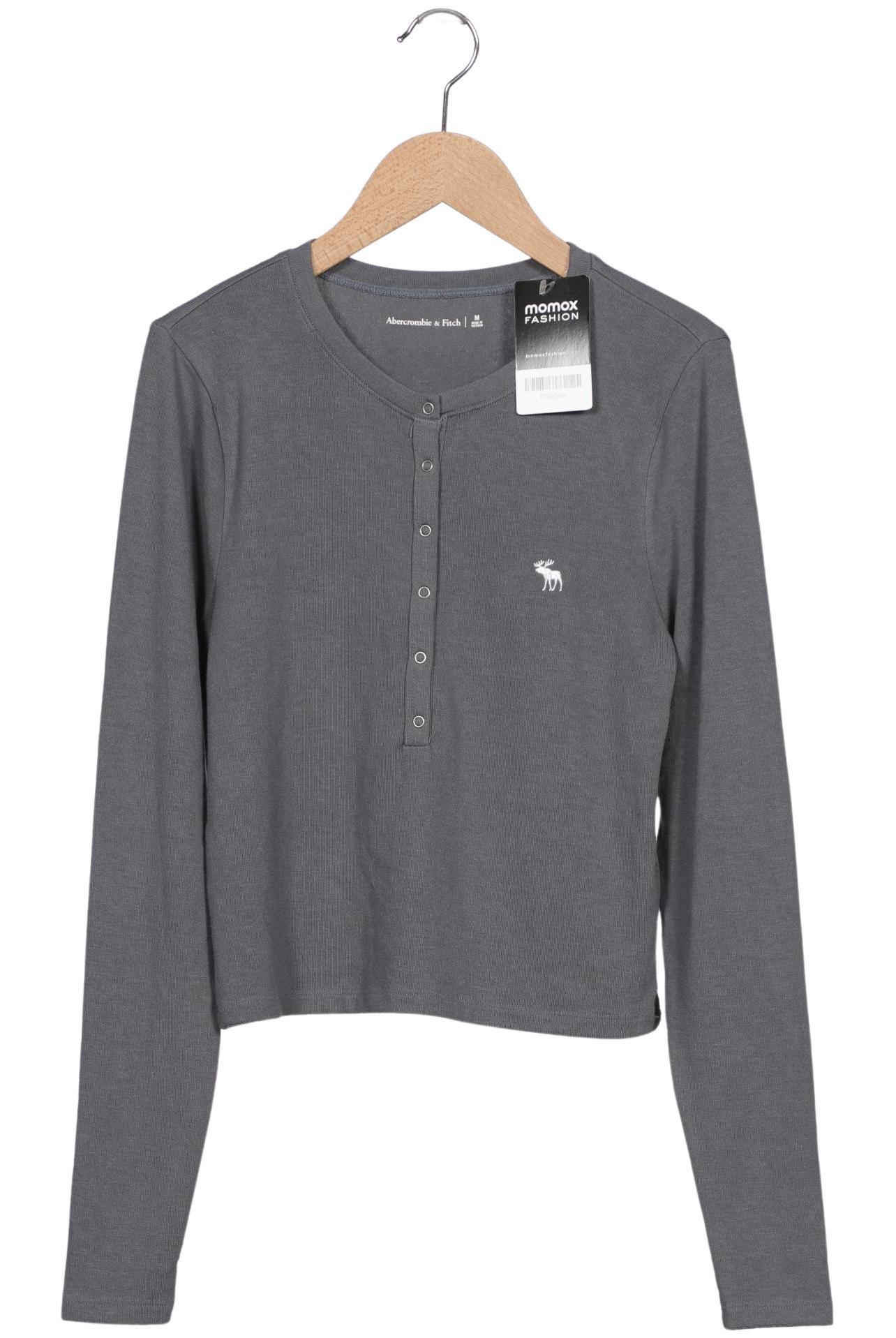 

Abercrombie & Fitch Damen Langarmshirt, grau, Gr. 38