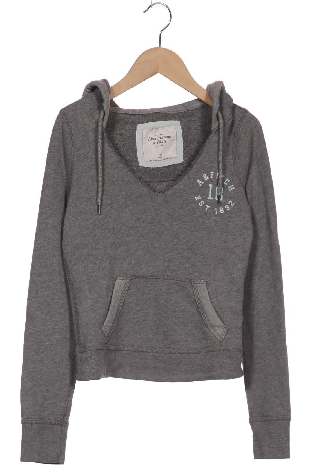 

Abercrombie & Fitch Damen Kapuzenpullover, grau