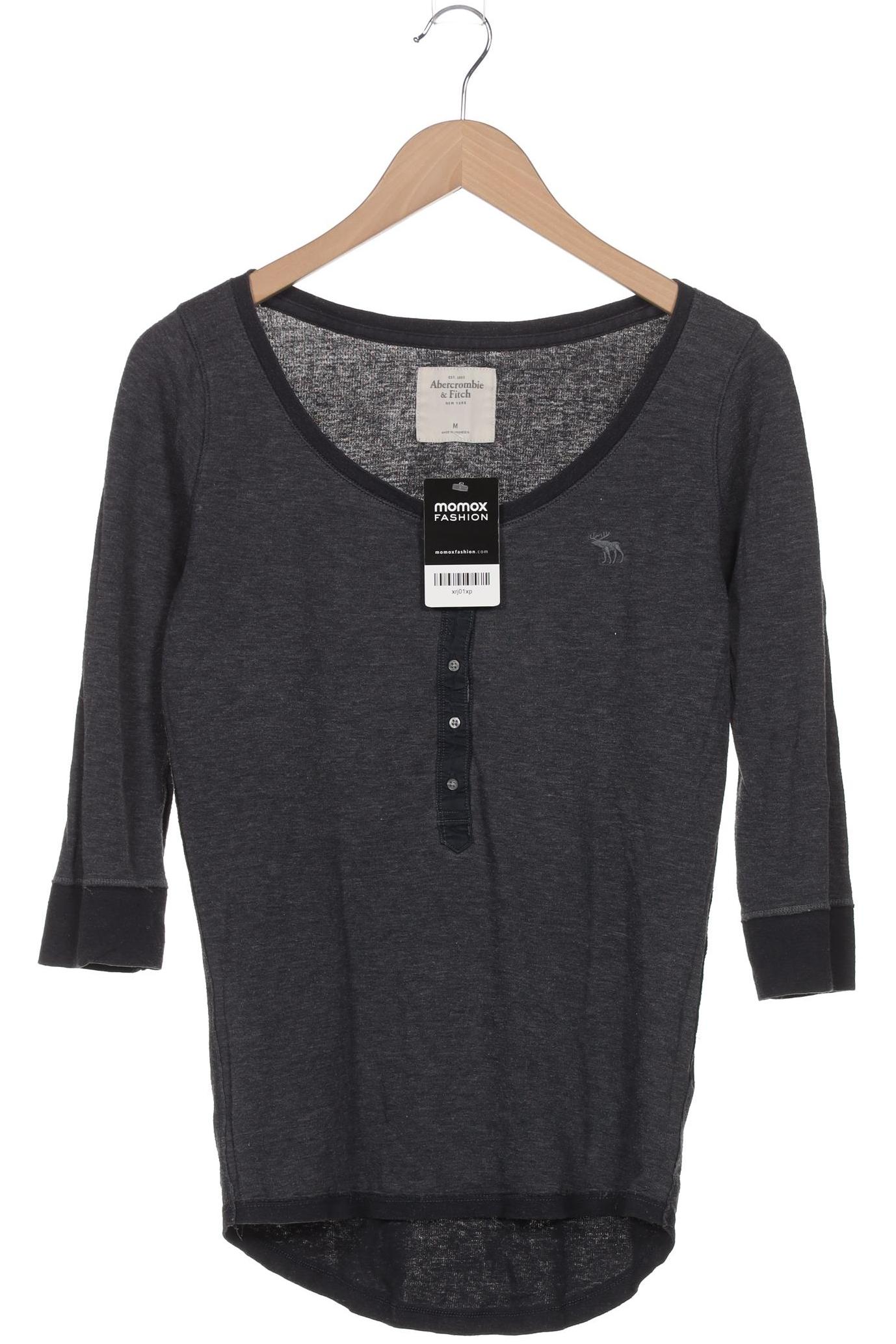 

Abercrombie & Fitch Damen Langarmshirt, grau, Gr. 38