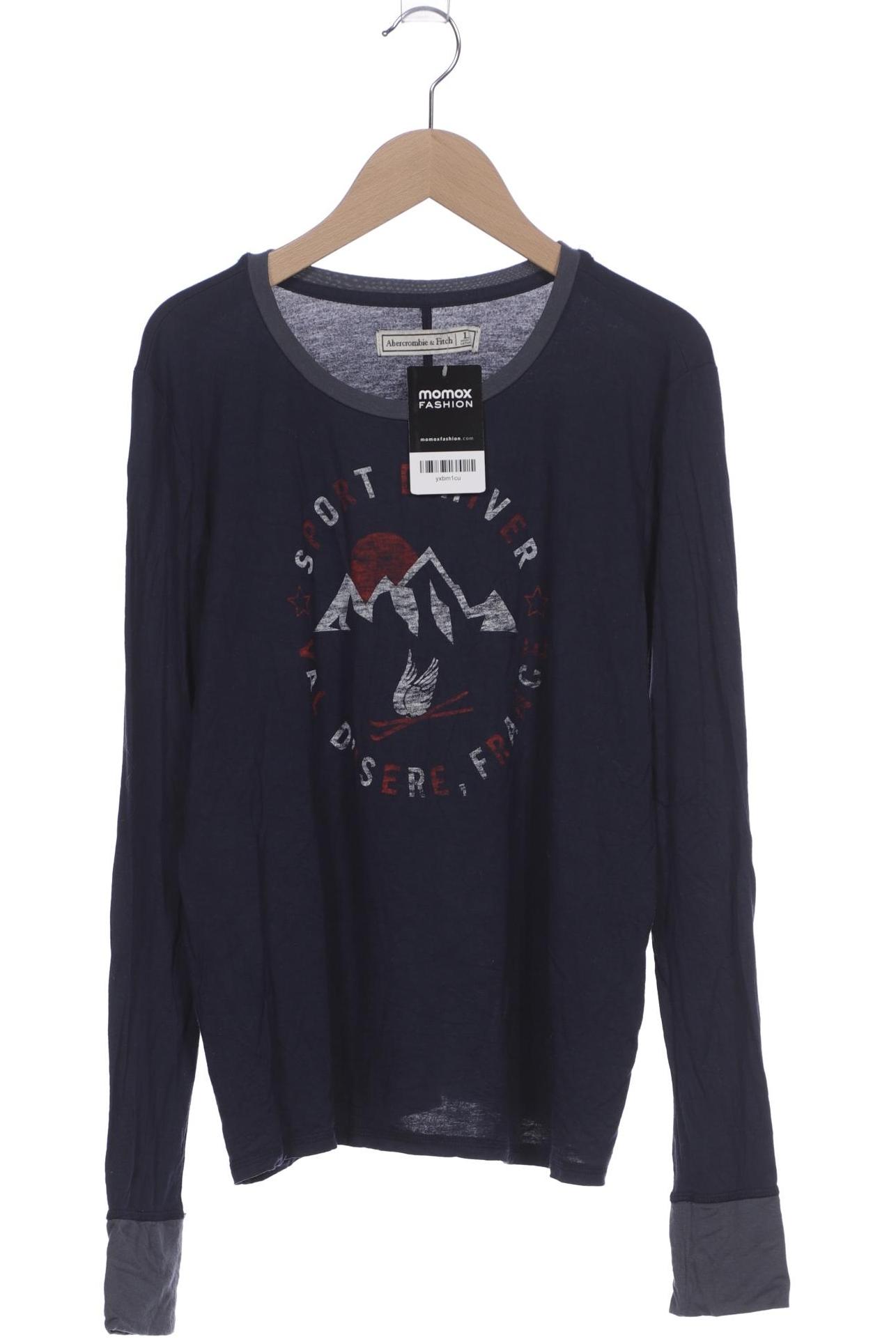 

Abercrombie & Fitch Damen Langarmshirt, marineblau, Gr. 42