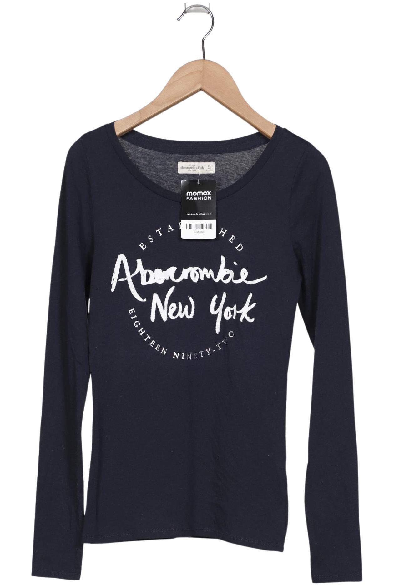 

Abercrombie & Fitch Damen Langarmshirt, marineblau, Gr. 34