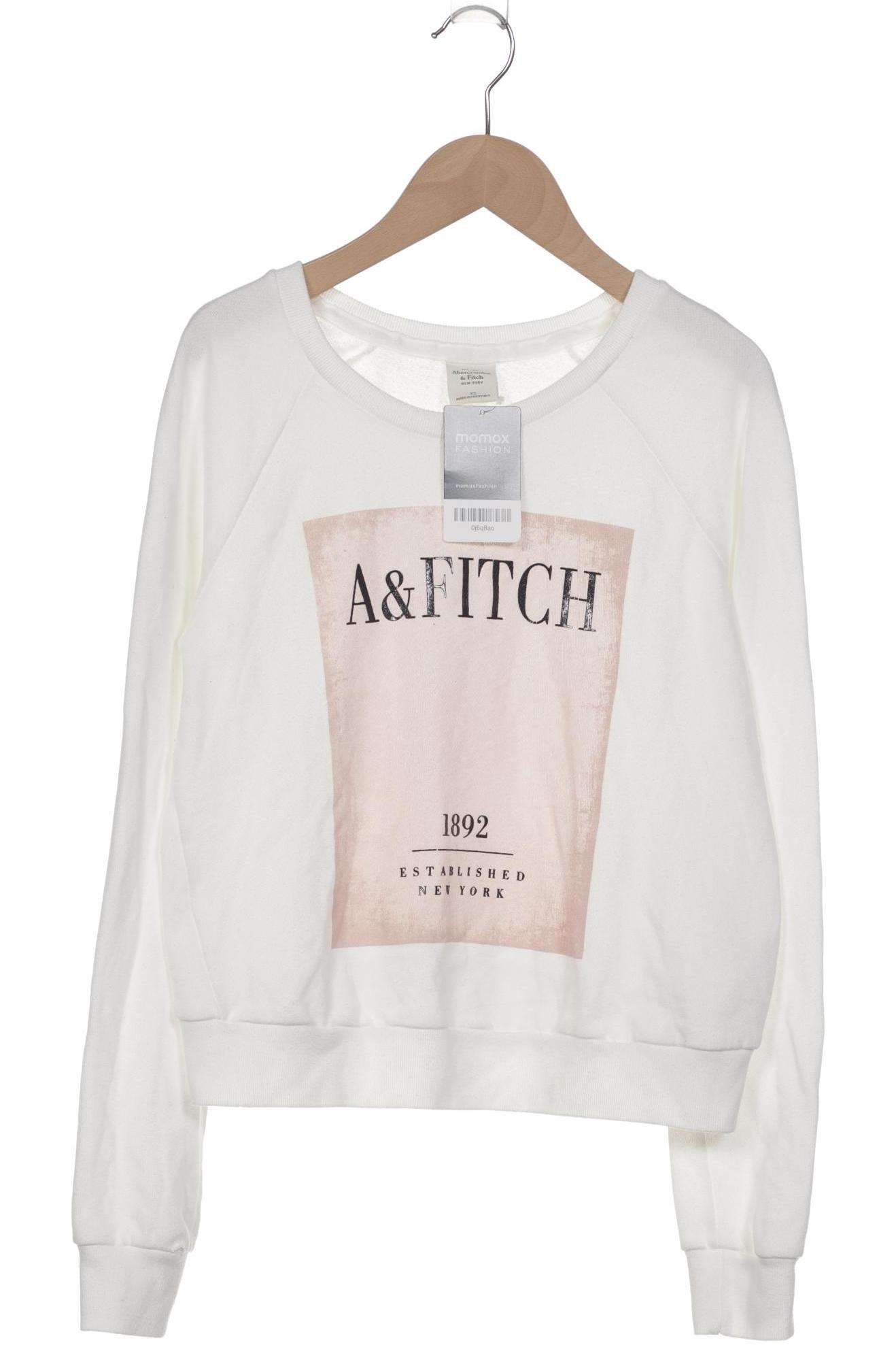 

Abercrombie & Fitch Damen Sweatshirt, weiß, Gr. 34