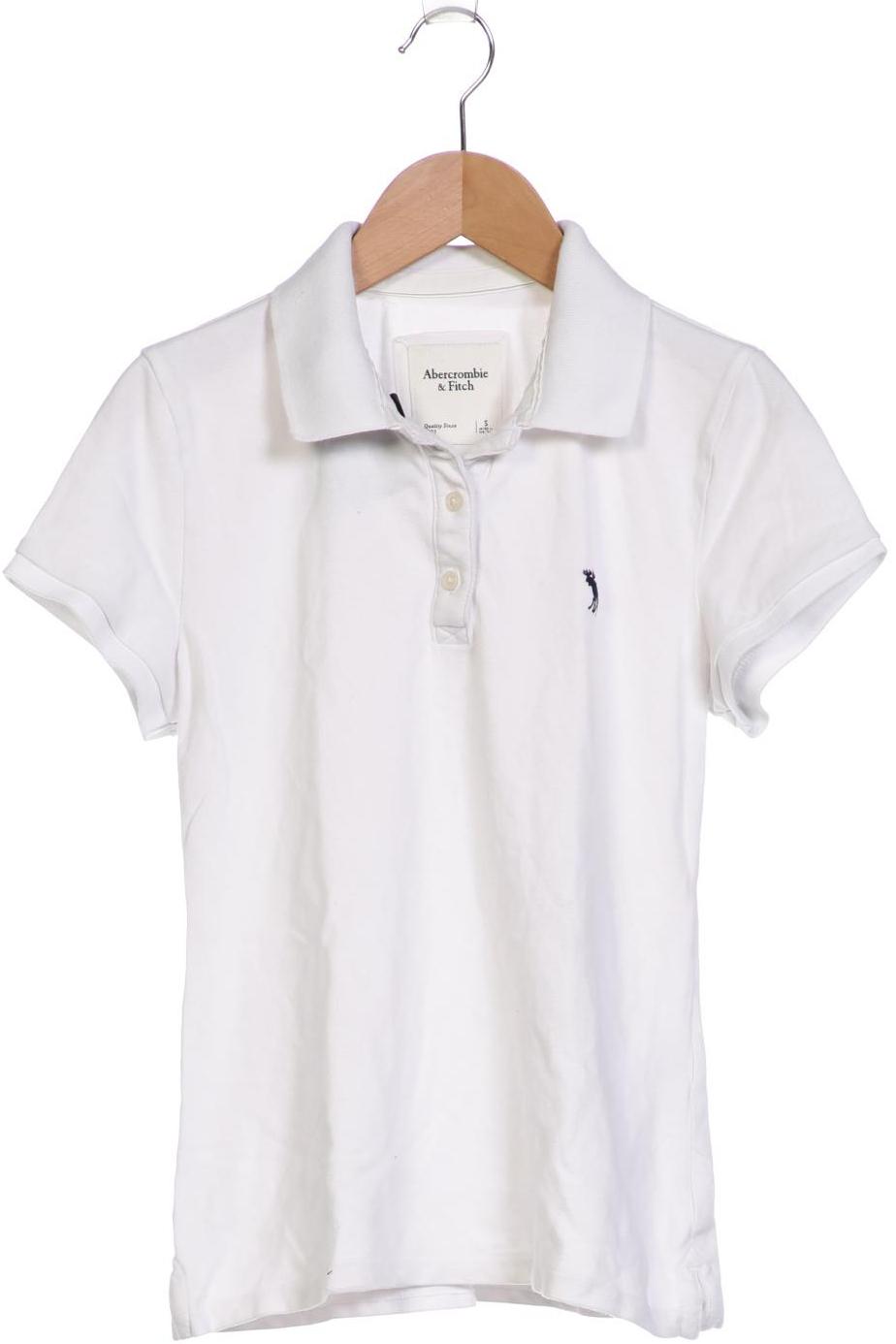 

Abercrombie & Fitch Damen Poloshirt, weiß, Gr. 36