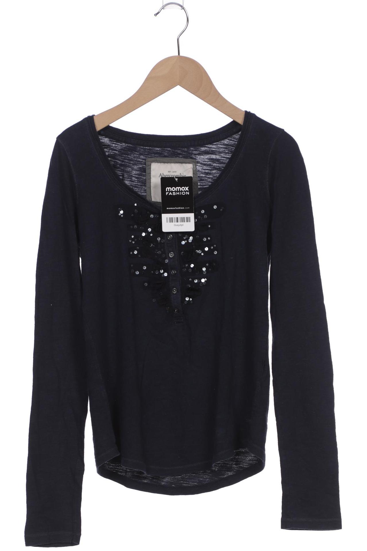 

Abercrombie & Fitch Damen Langarmshirt, marineblau, Gr. 34
