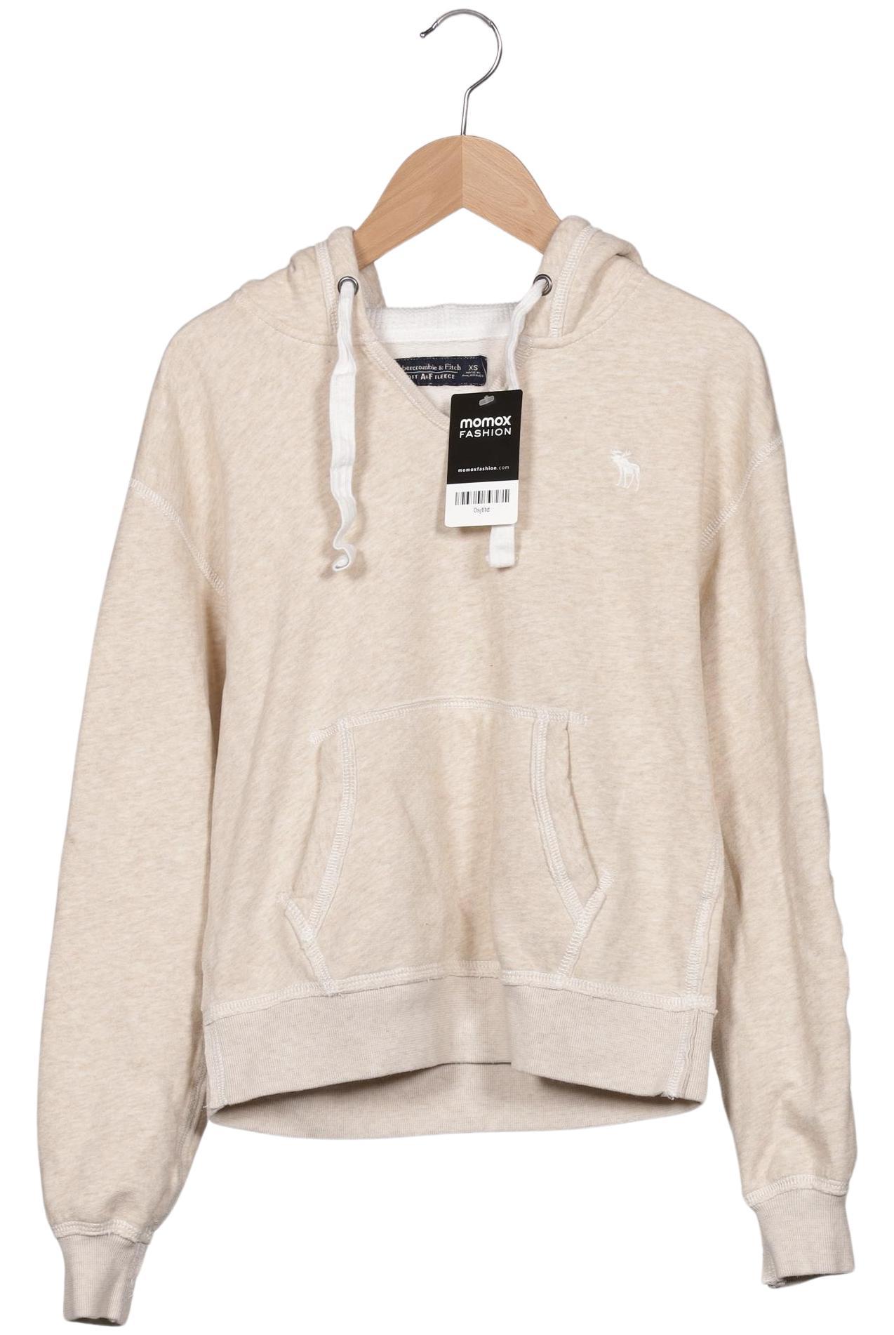 

Abercrombie & Fitch Damen Kapuzenpullover, beige, Gr. 34