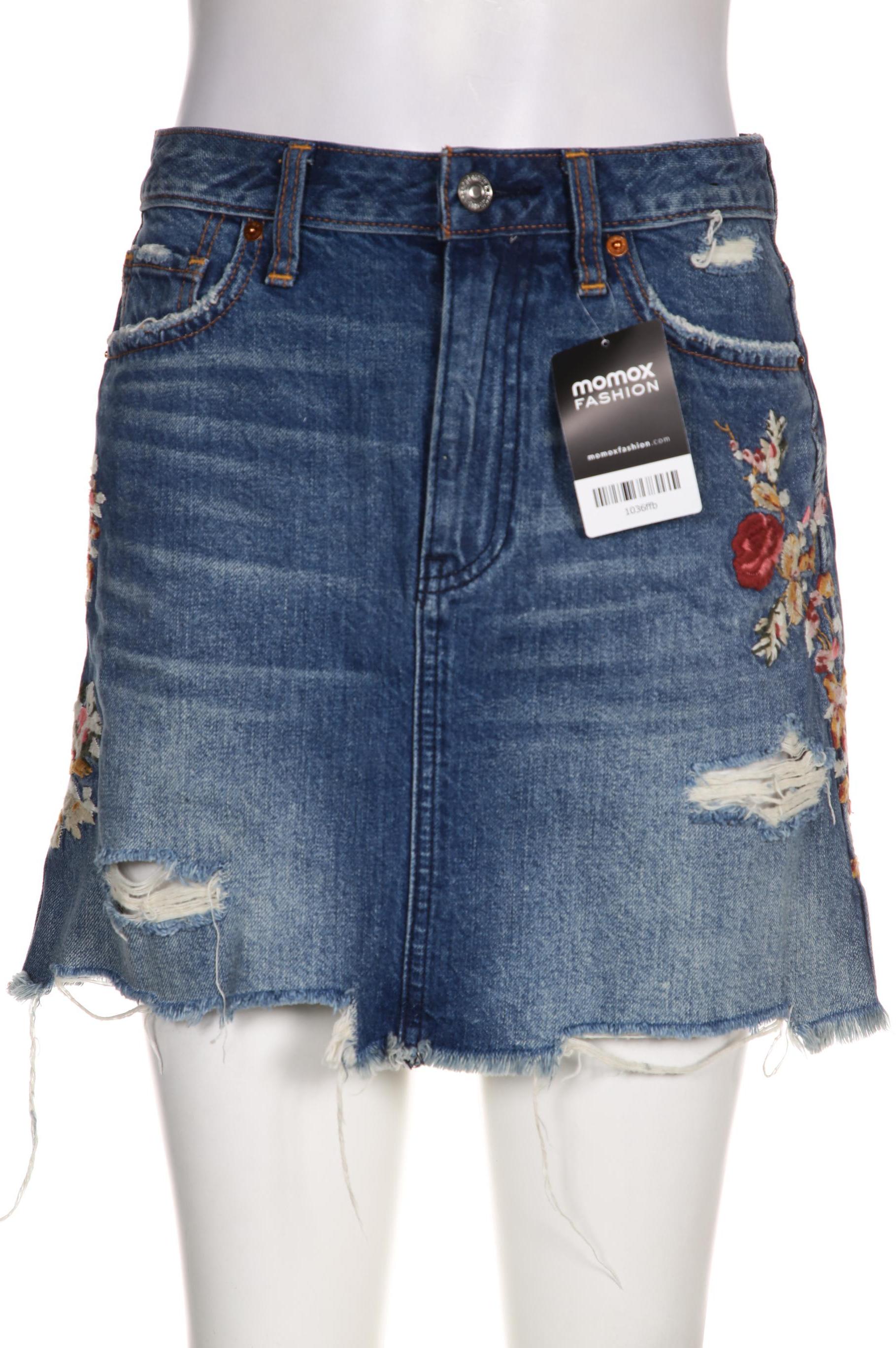 

Abercrombie & Fitch Damen Rock, blau, Gr. 25