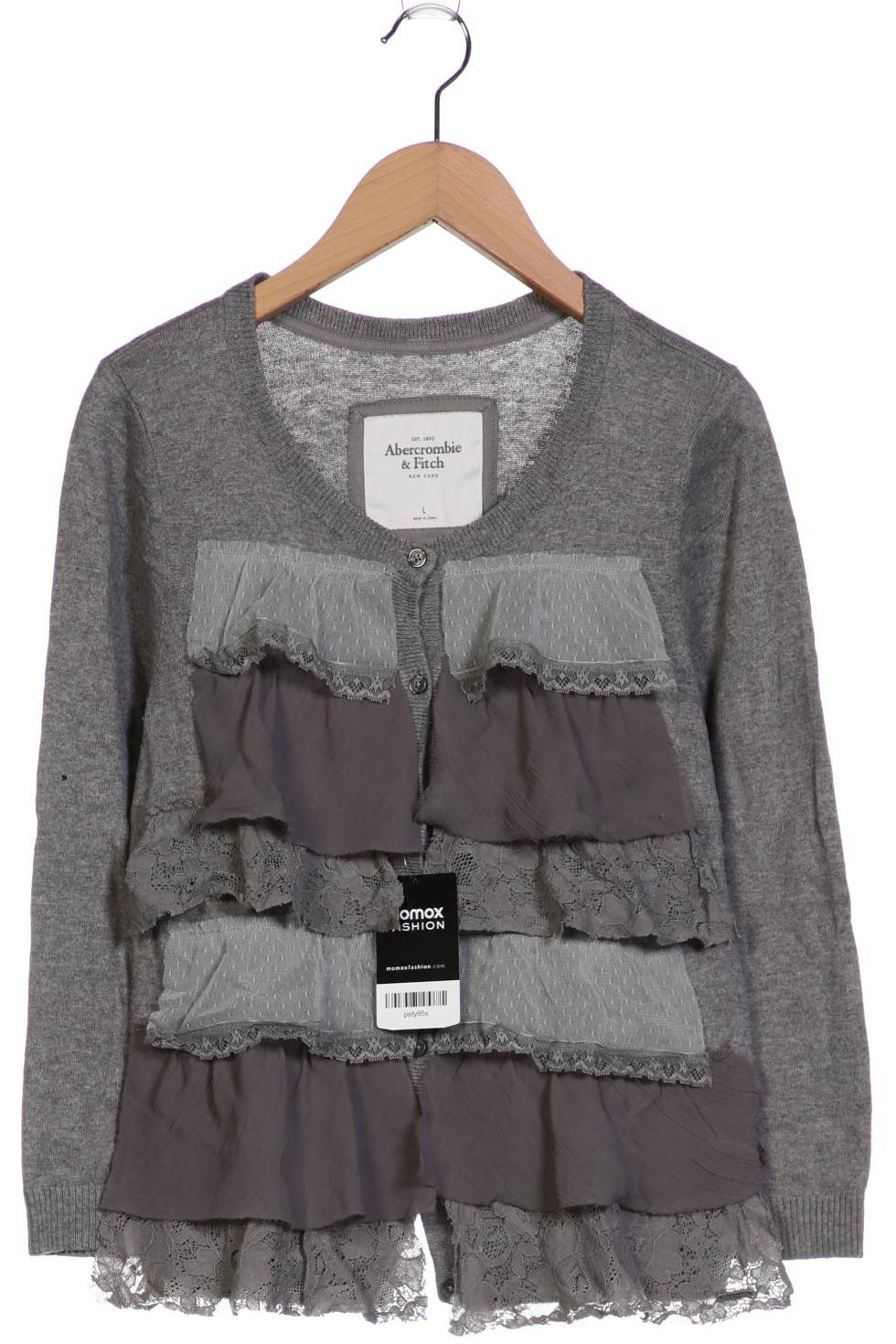 

Abercrombie & Fitch Damen Strickjacke, grau, Gr. 42