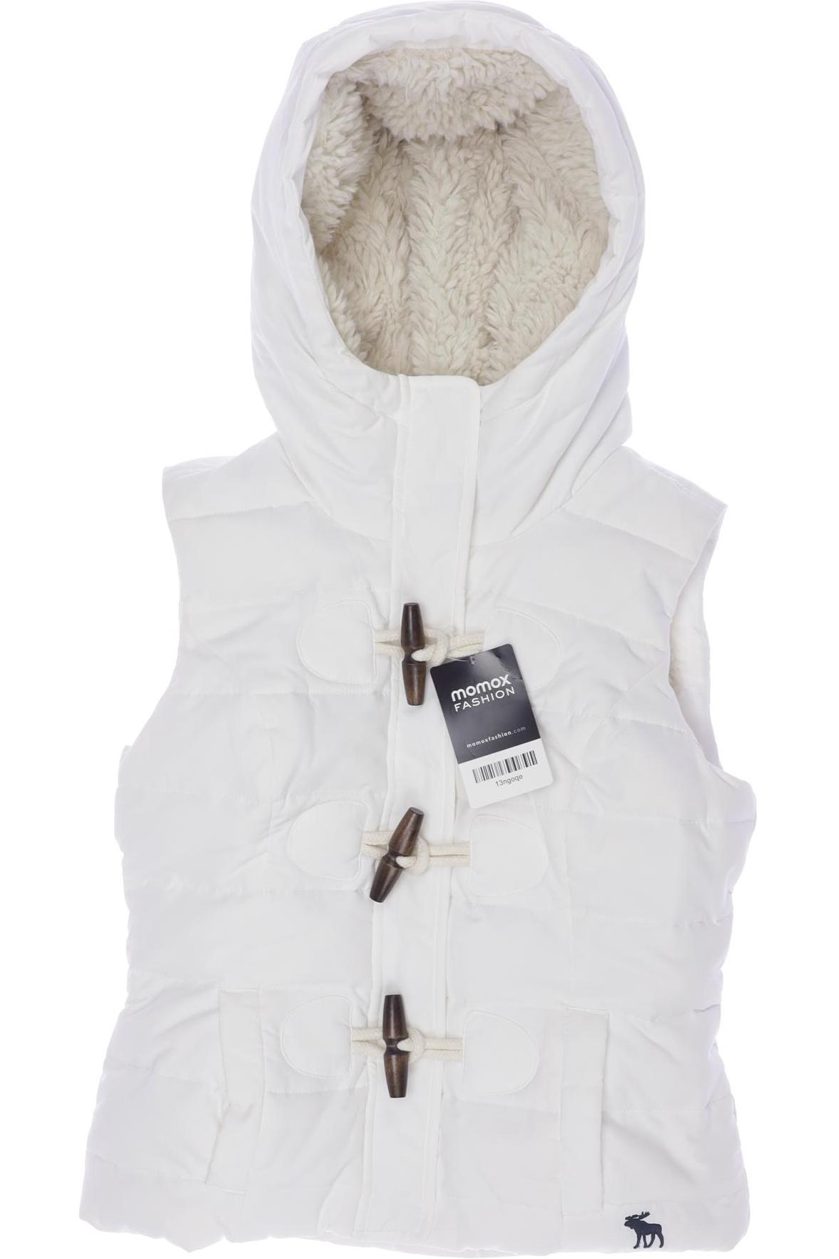 

Abercrombie & Fitch Damen Weste, weiß, Gr. 34