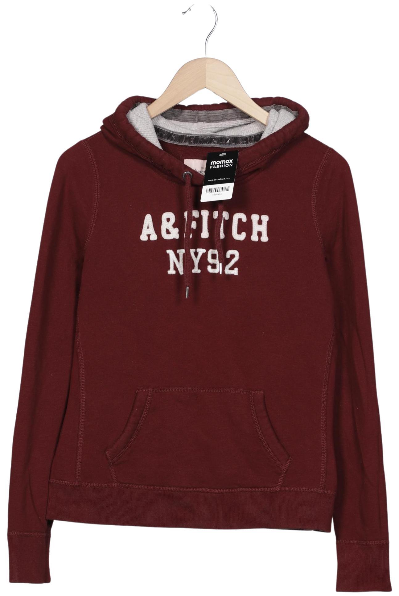 

Abercrombie & Fitch Damen Kapuzenpullover, bordeaux, Gr. 42