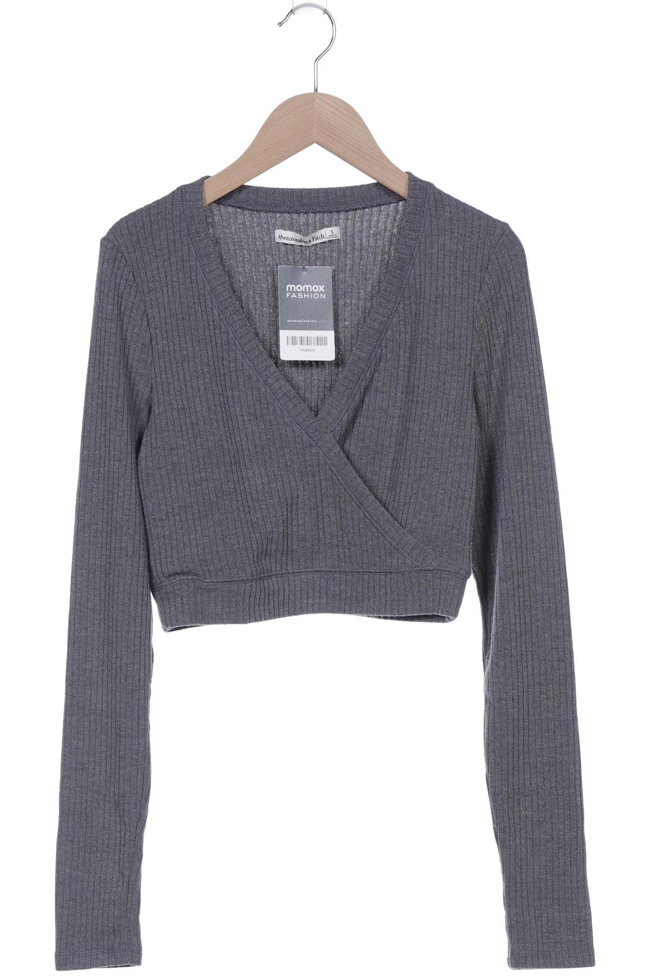 

Abercrombie & Fitch Damen Langarmshirt, grau, Gr. 36