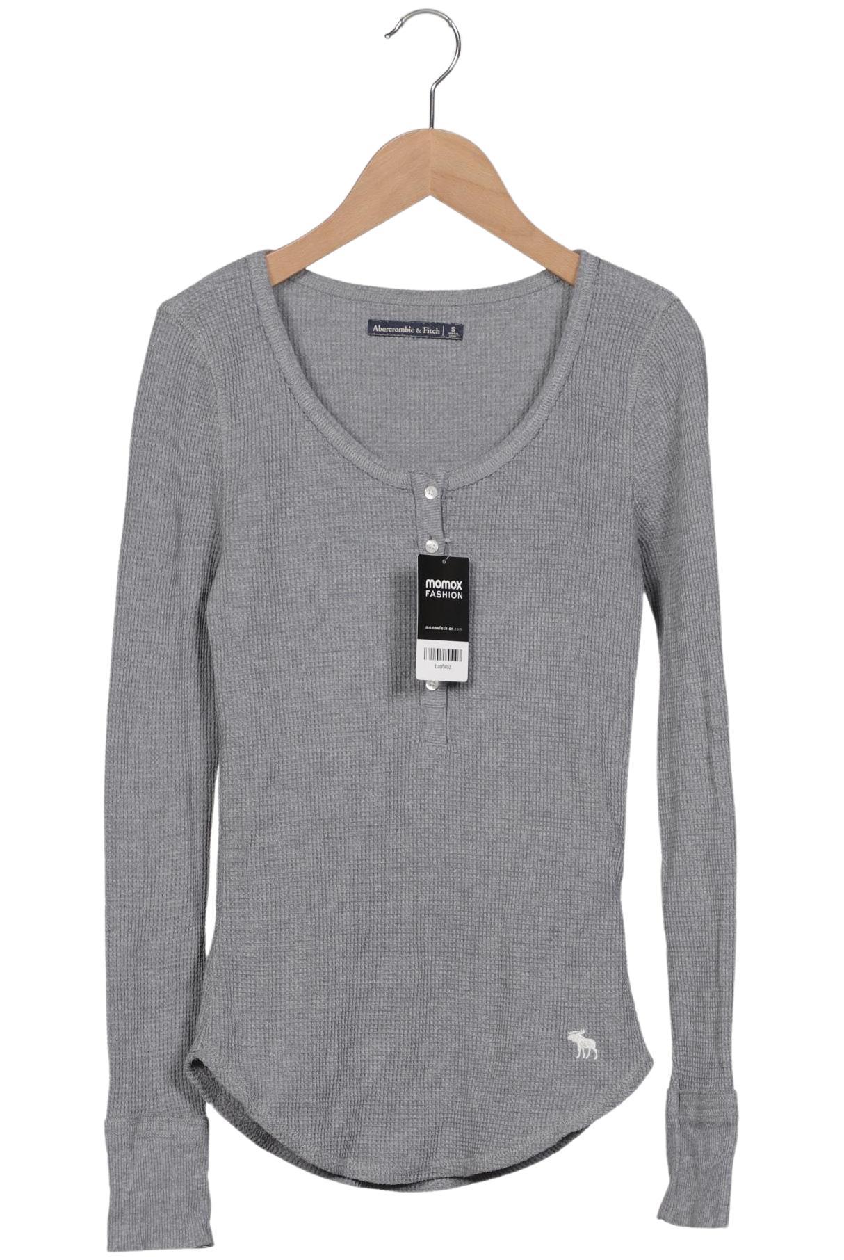 

Abercrombie & Fitch Damen Langarmshirt, grau, Gr. 36