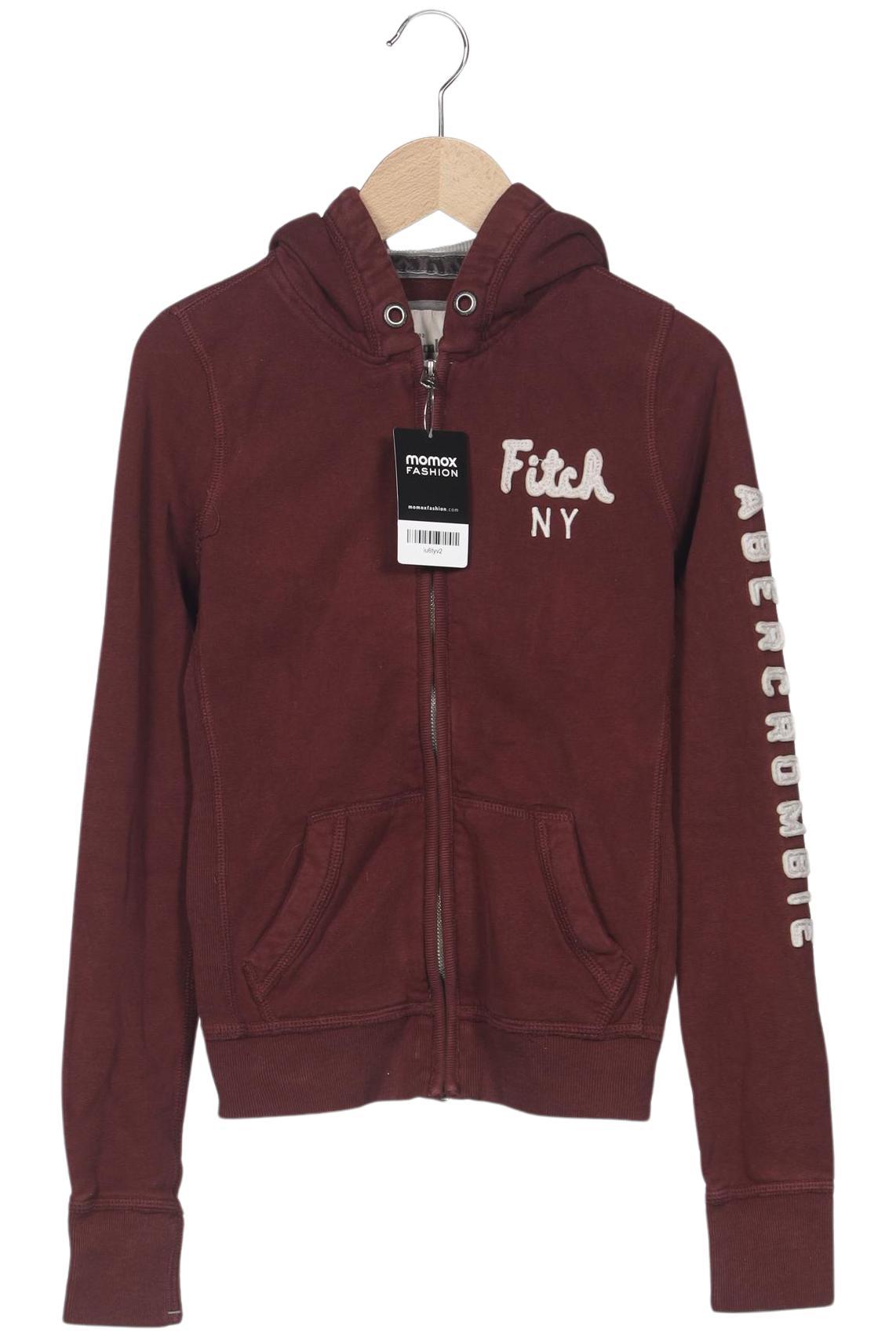 

Abercrombie & Fitch Damen Kapuzenpullover, bordeaux, Gr. 34