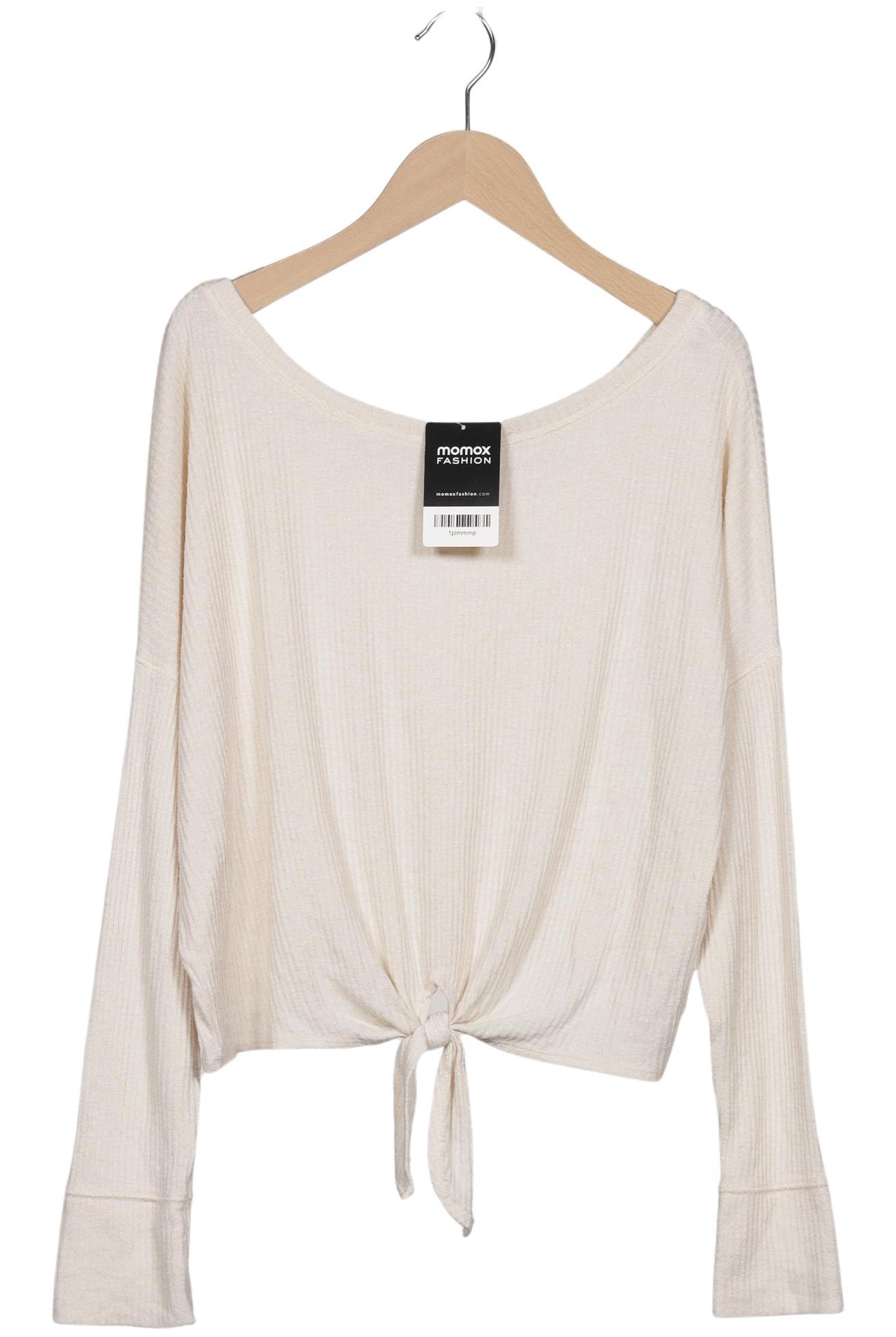 

Abercrombie & Fitch Damen Langarmshirt, cremeweiß, Gr. 38