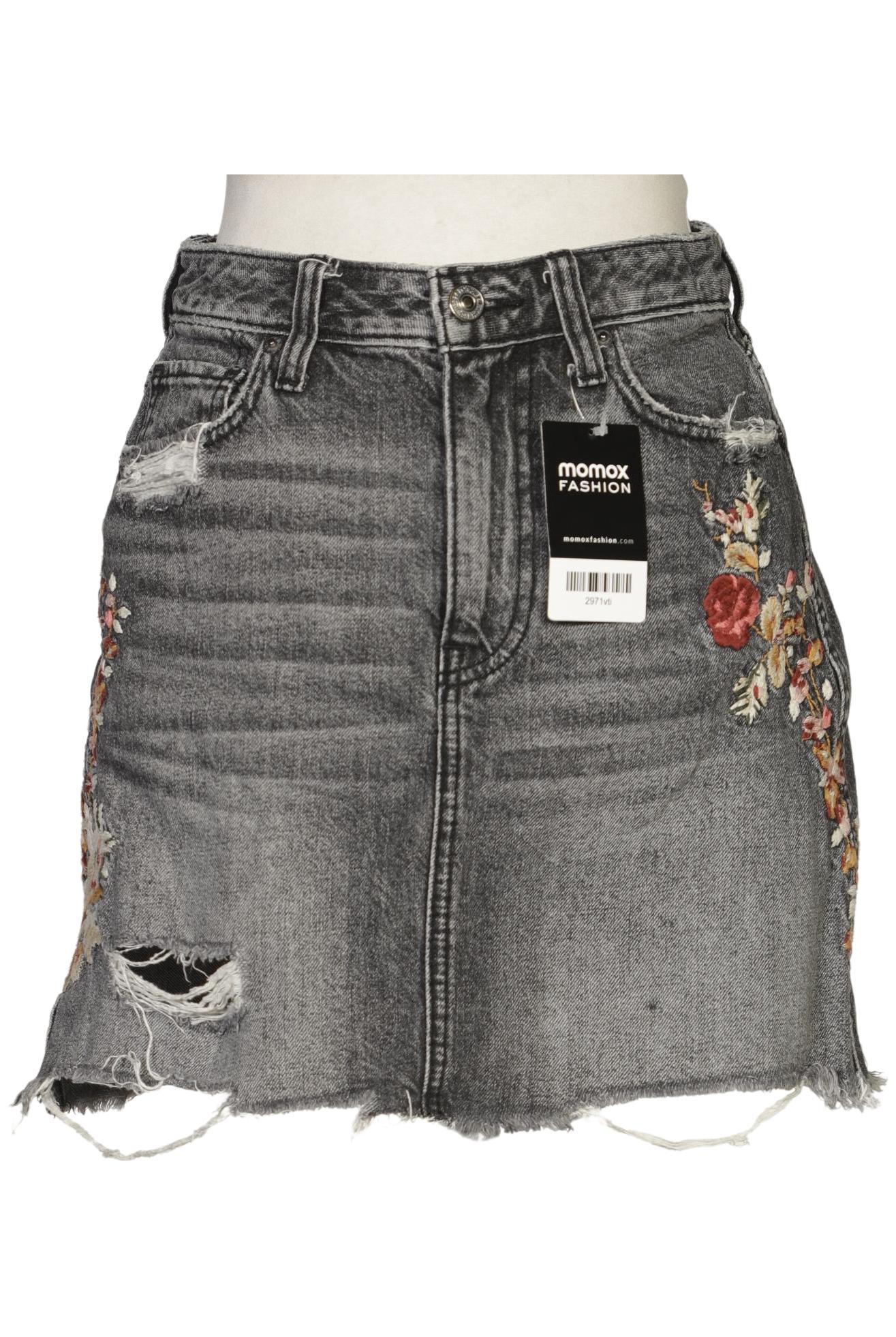 

Abercrombie & Fitch Damen Rock, grau, Gr. 25