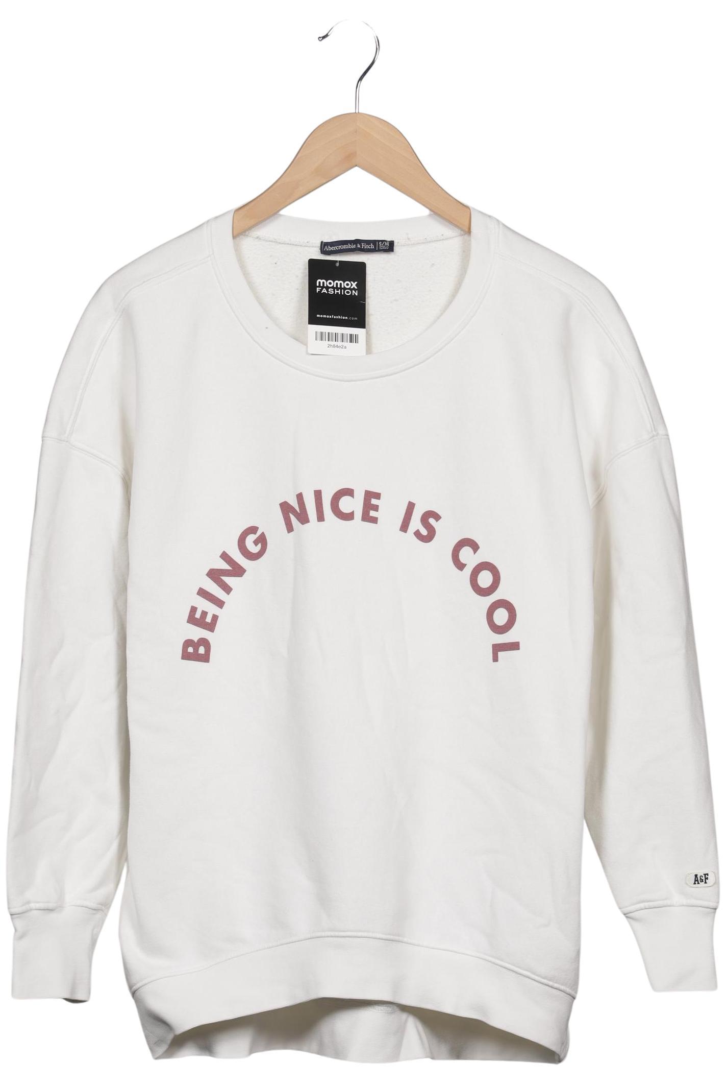 

Abercrombie & Fitch Damen Sweatshirt, weiß, Gr. 36