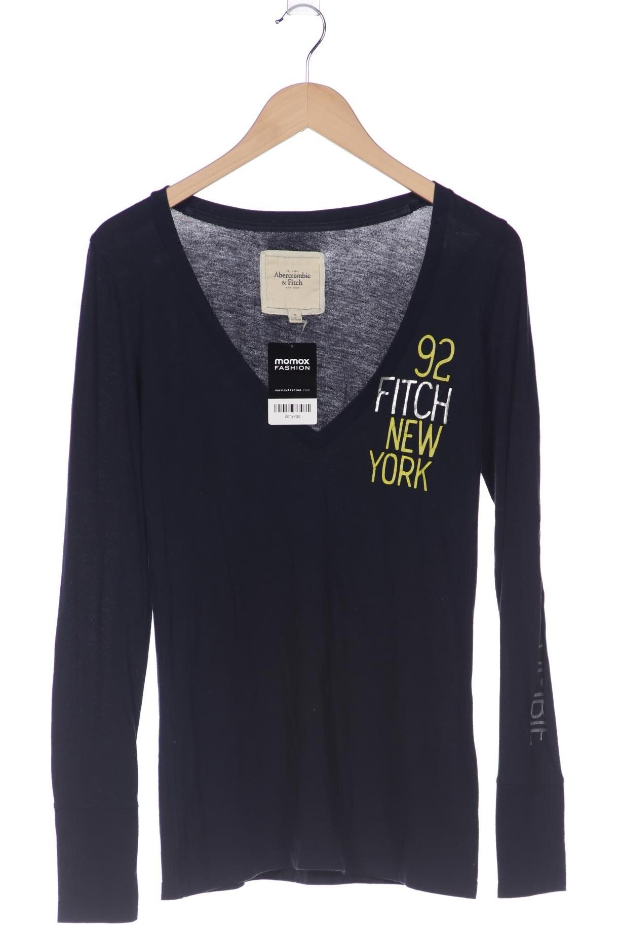 

Abercrombie & Fitch Damen Langarmshirt, marineblau, Gr. 36