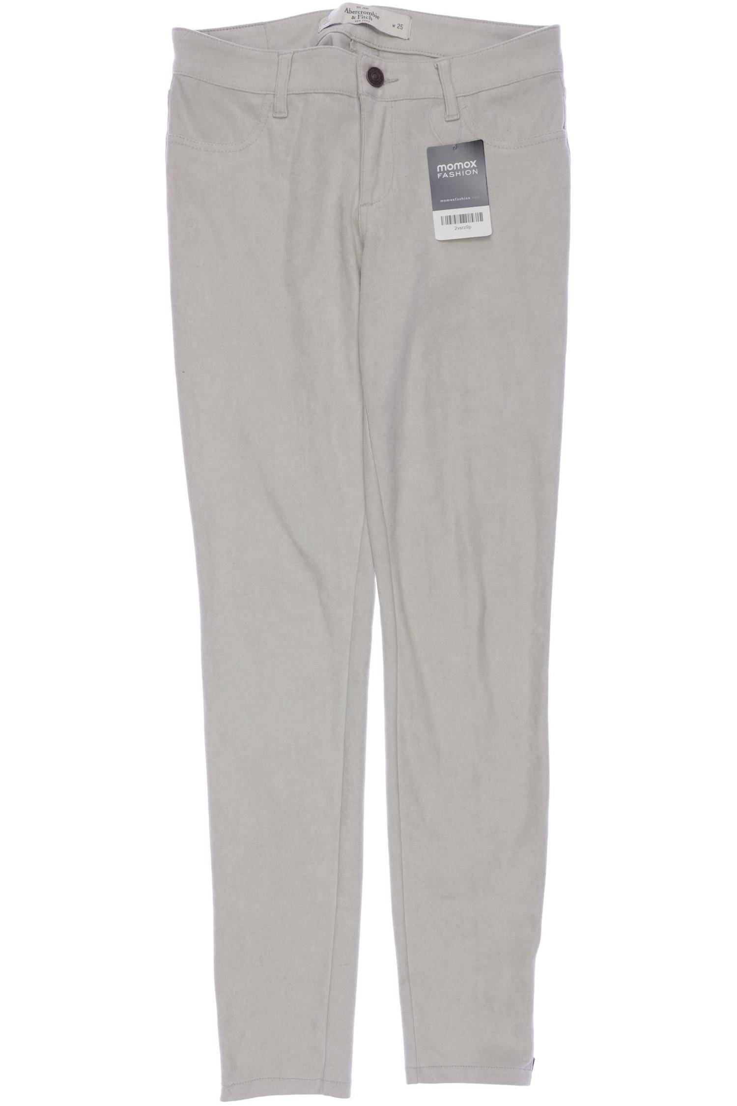 

Abercrombie & Fitch Damen Stoffhose, cremeweiß, Gr. 25