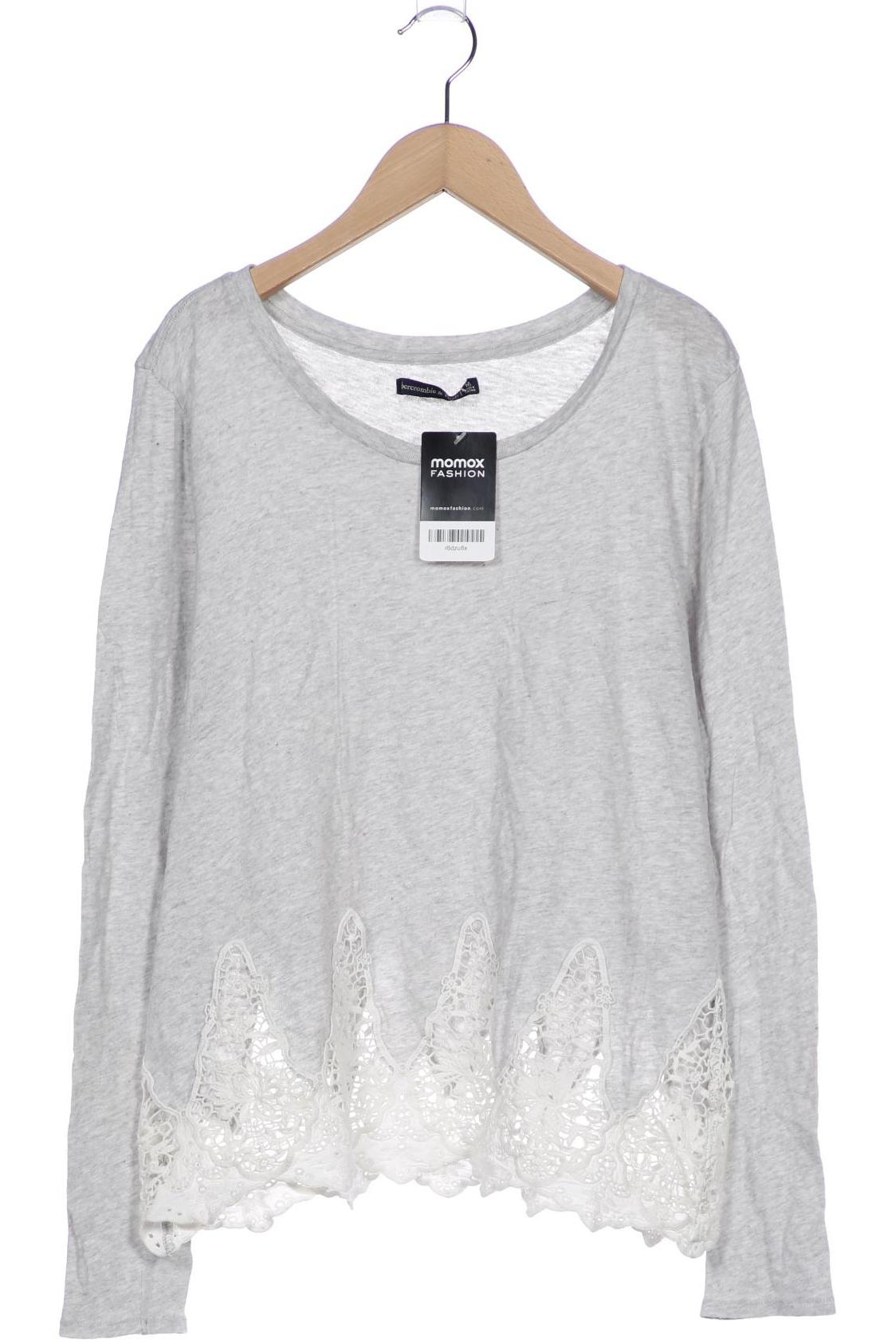 

Abercrombie & Fitch Damen Langarmshirt, grau, Gr. 38
