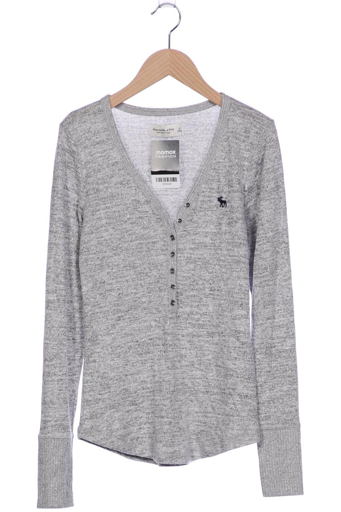 

Abercrombie & Fitch Damen Langarmshirt, grau, Gr. 36