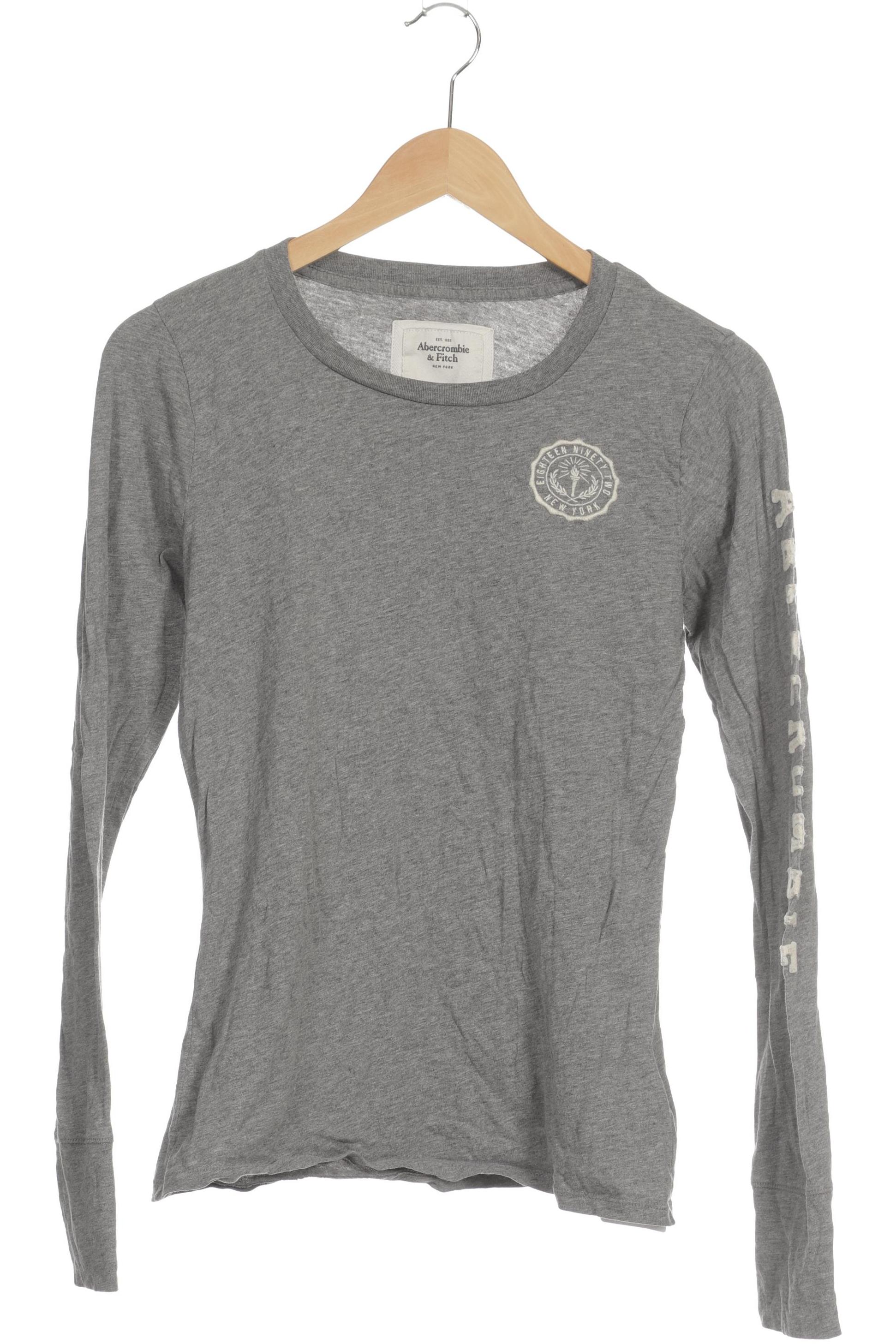 

Abercrombie & Fitch Damen Langarmshirt, grau, Gr. 42