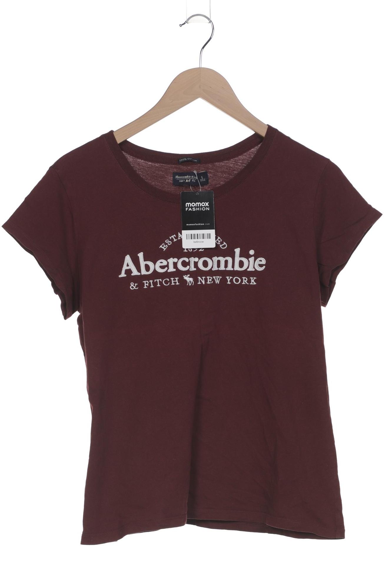 

Abercrombie & Fitch Damen T-Shirt, bordeaux, Gr. 42