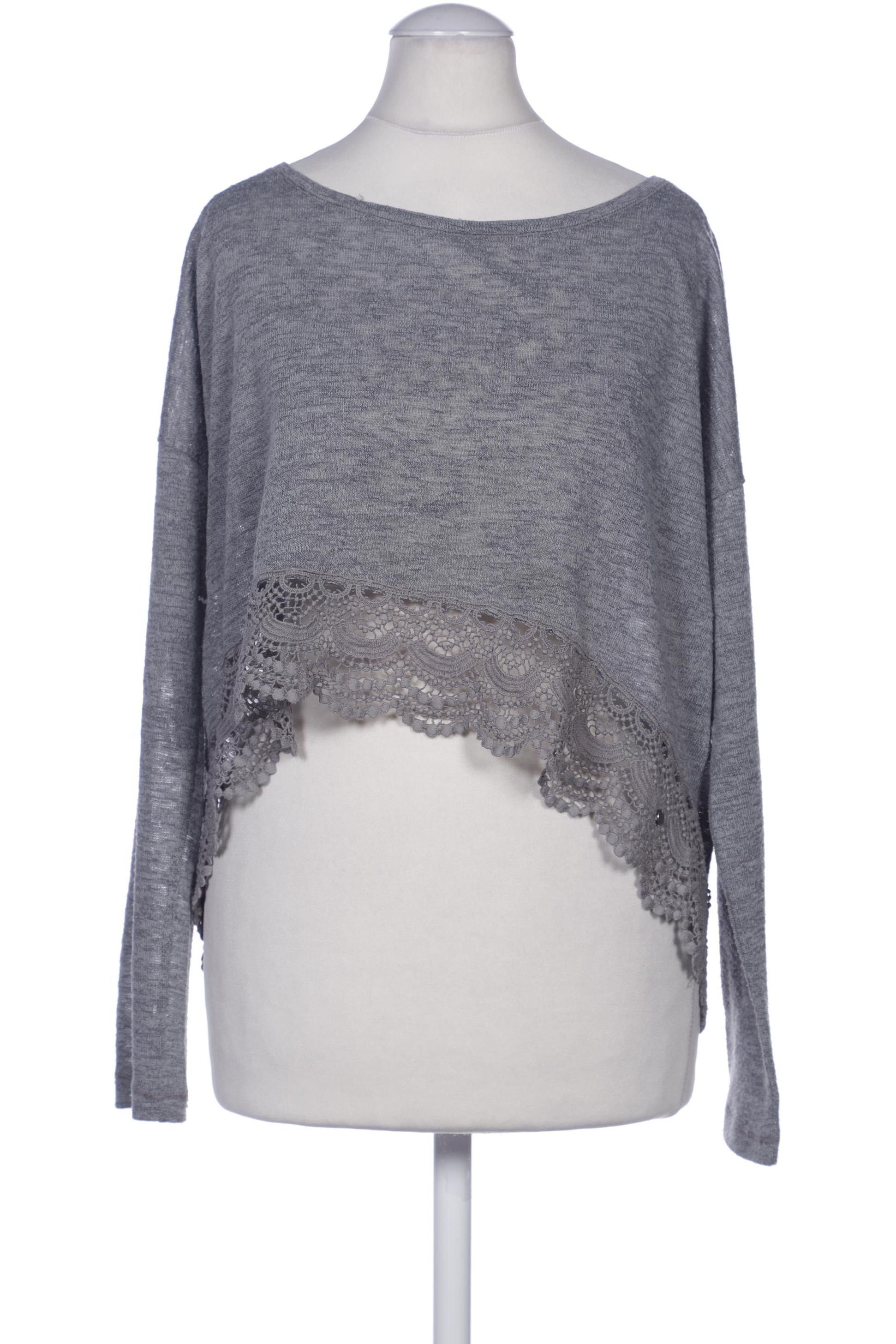 

Abercrombie & Fitch Damen Langarmshirt, grau, Gr. 36