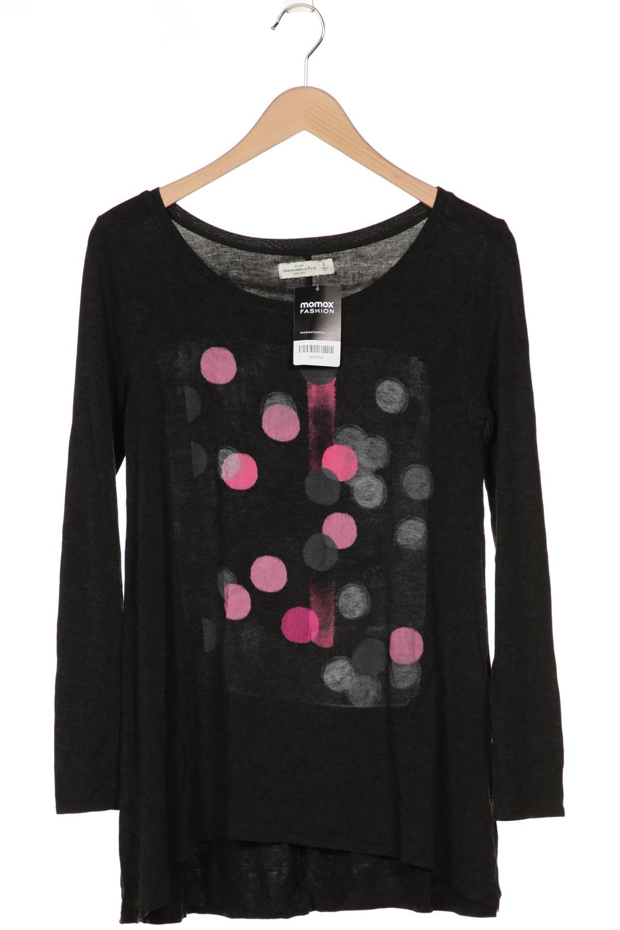 

Abercrombie & Fitch Damen Langarmshirt, grau, Gr. 36