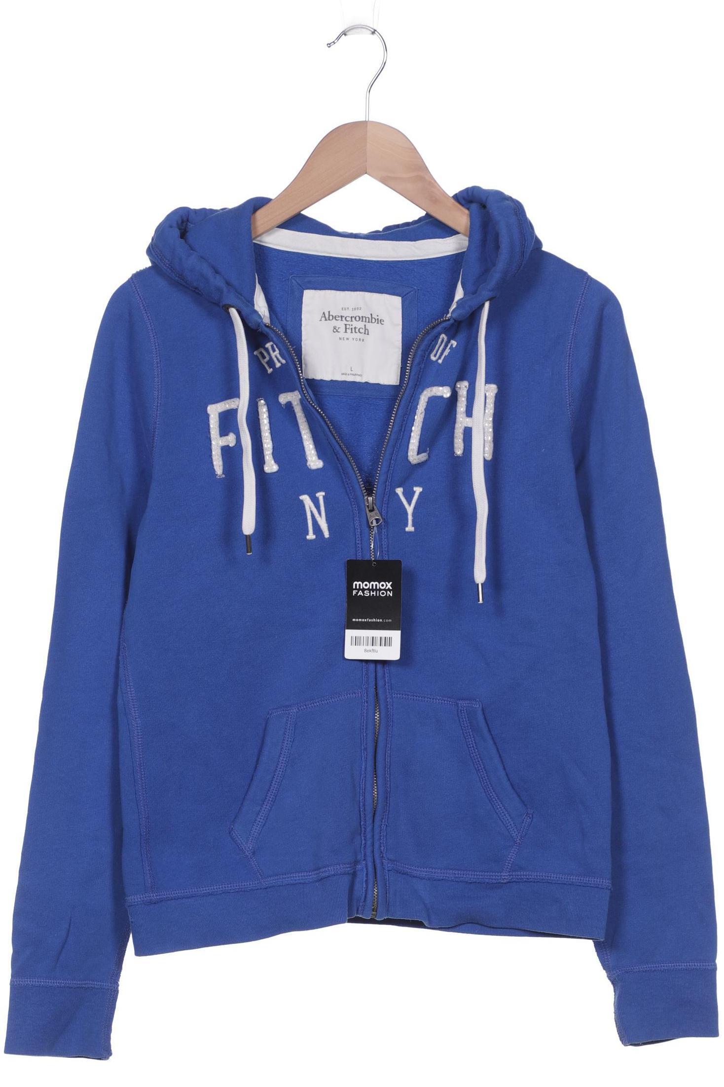 

Abercrombie & Fitch Damen Kapuzenpullover, blau, Gr. 42