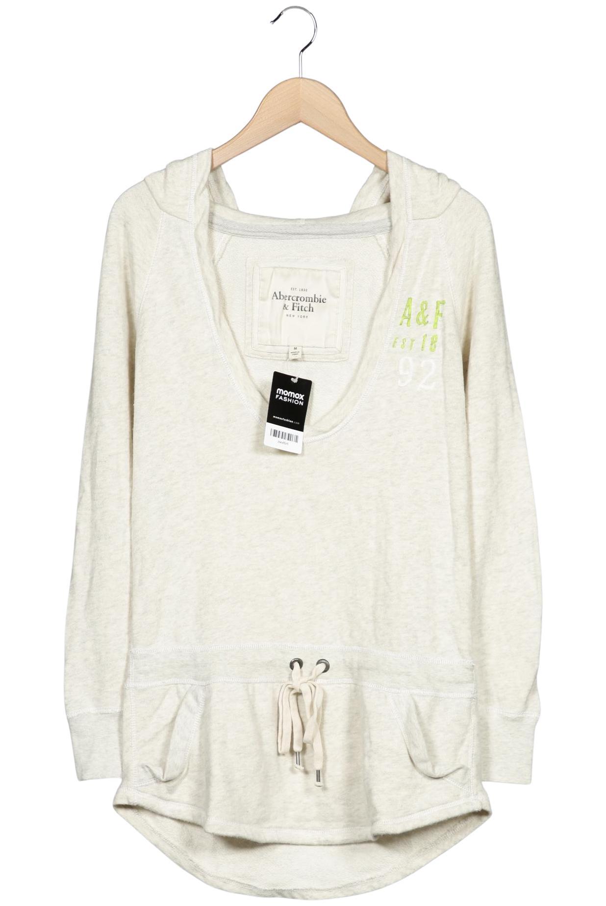 

Abercrombie & Fitch Damen Kapuzenpullover, cremeweiß, Gr. 38