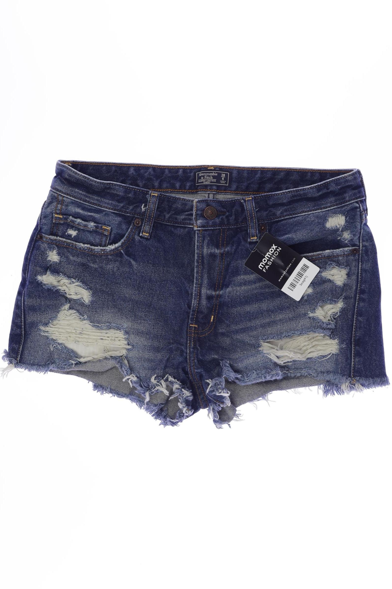 

Abercrombie & Fitch Damen Shorts, marineblau, Gr. 28