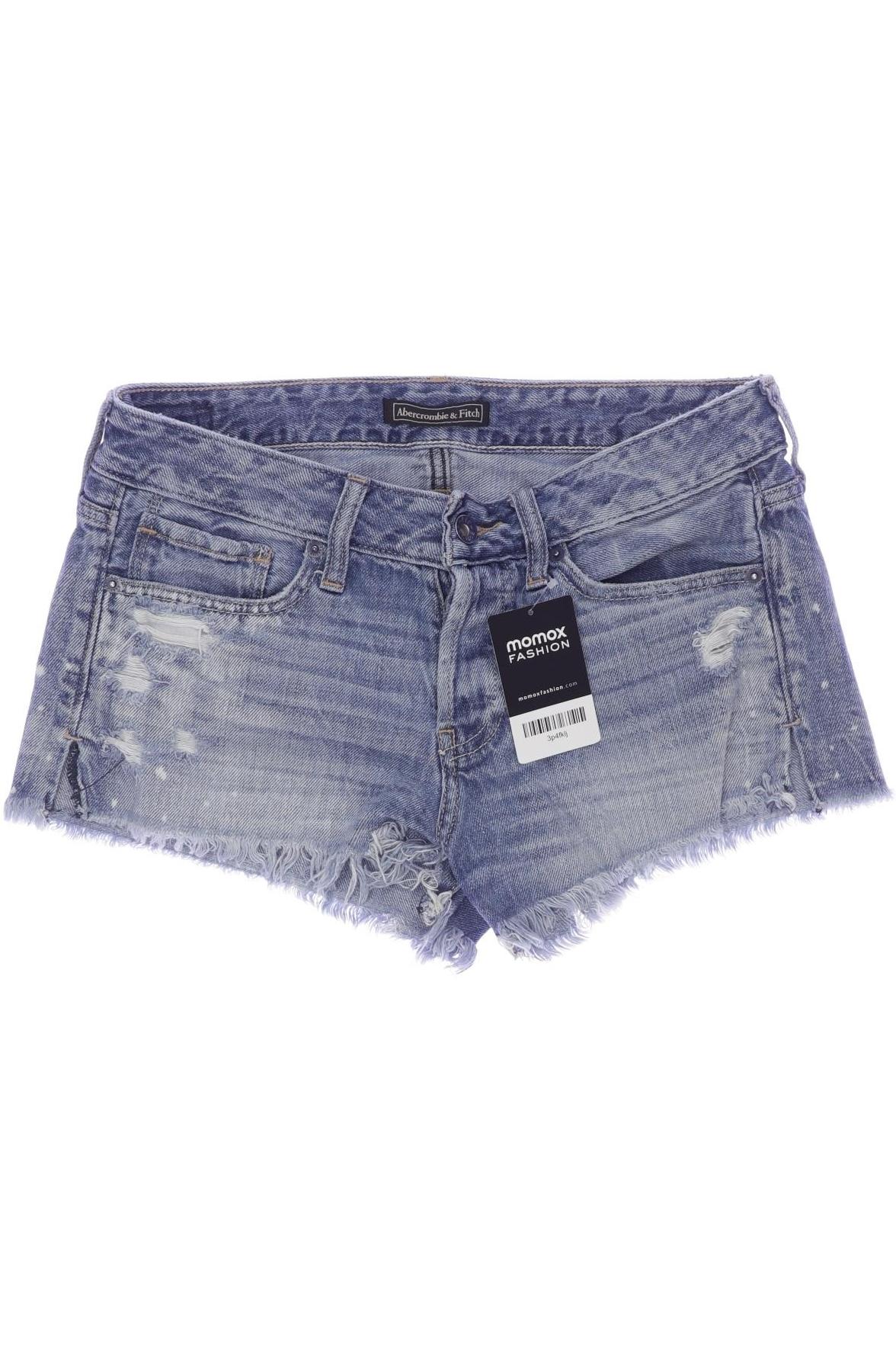 

Abercrombie & Fitch Damen Shorts, blau, Gr. 26