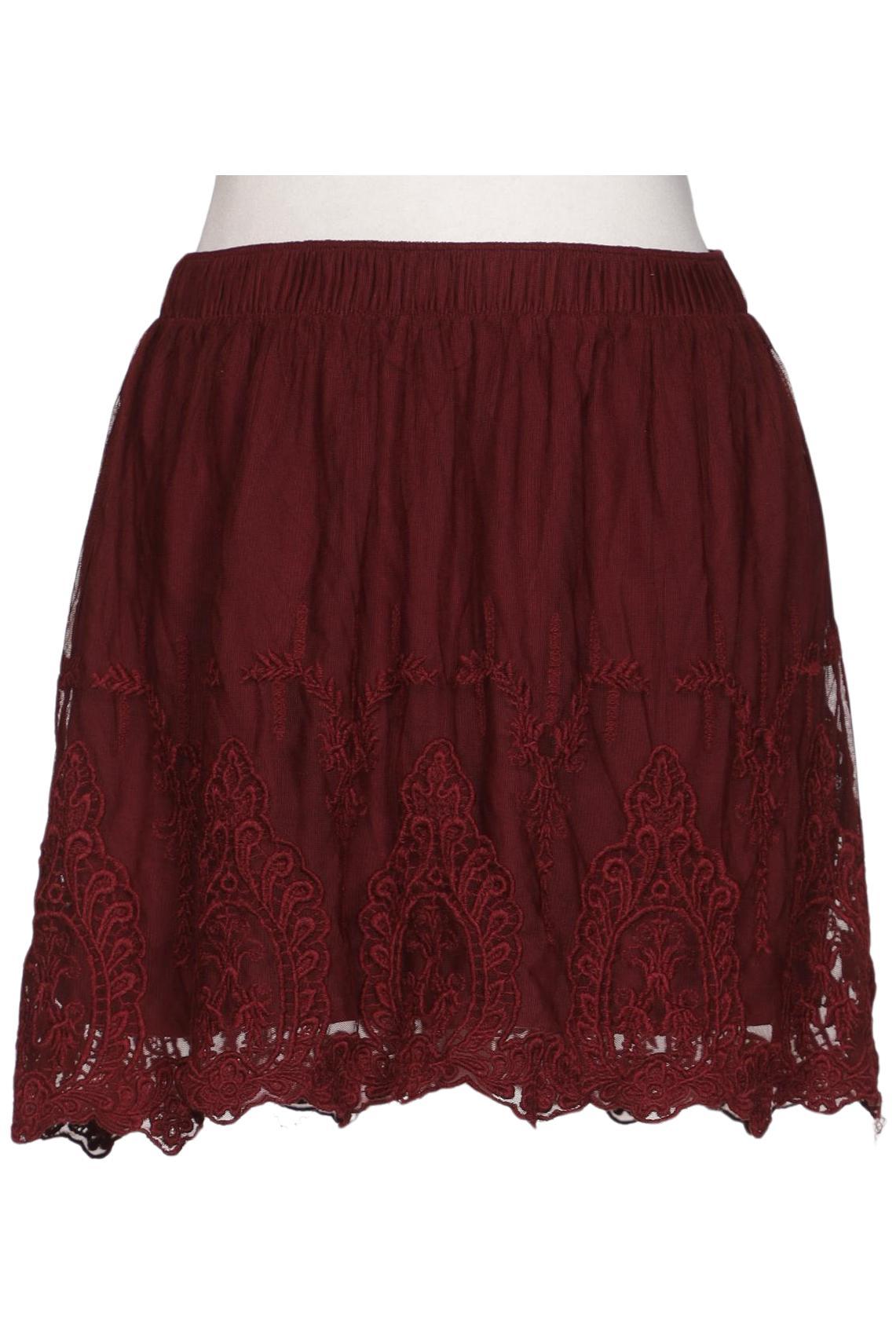 

Abercrombie & Fitch Damen Rock, bordeaux, Gr. 34