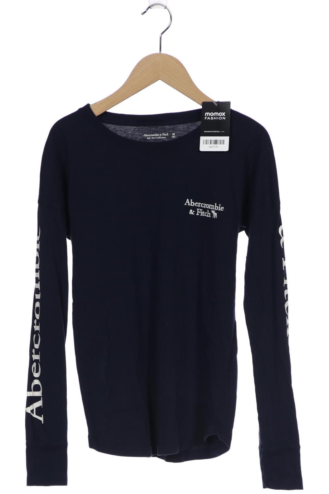 

Abercrombie & Fitch Damen Langarmshirt, marineblau, Gr. 34