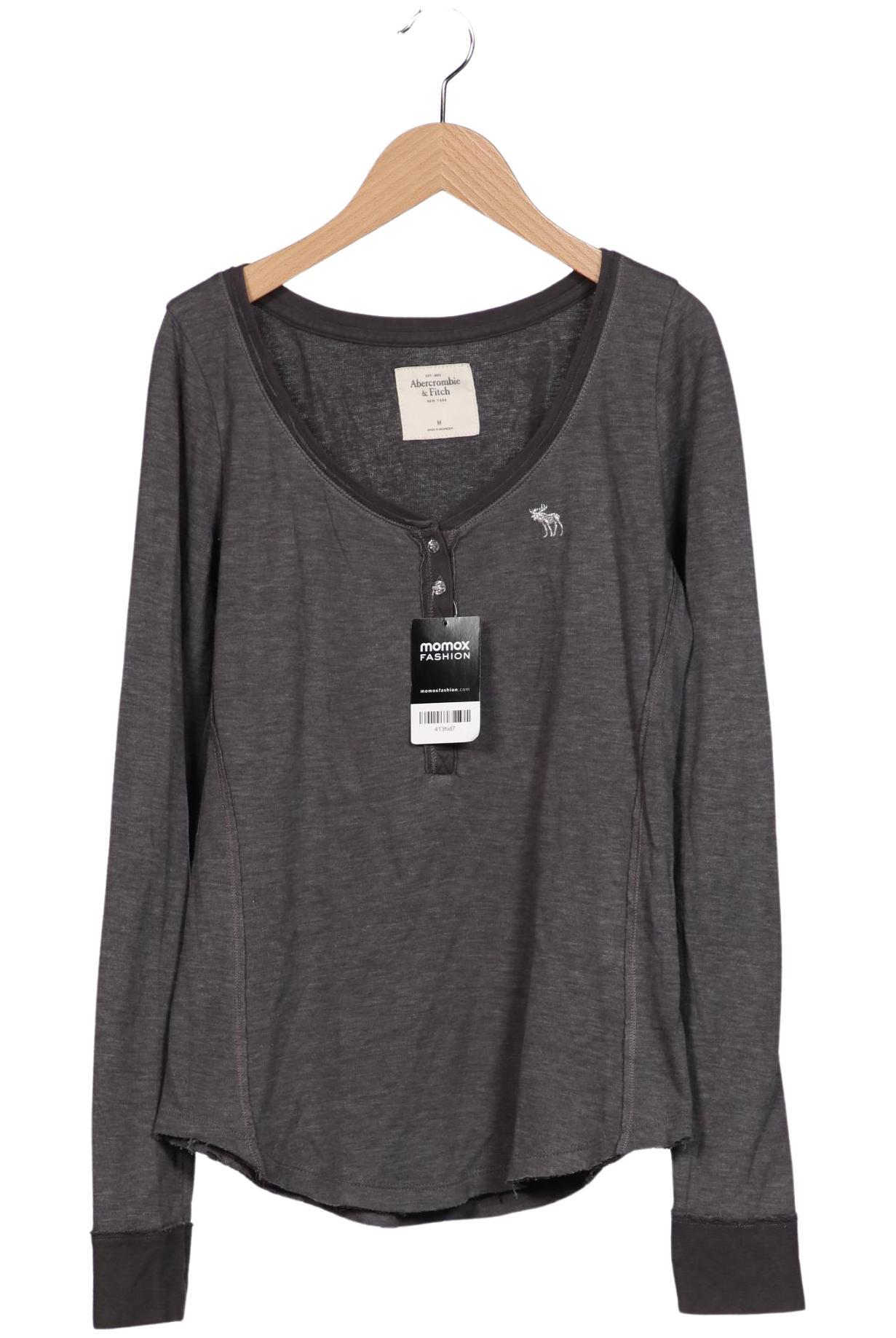

Abercrombie & Fitch Damen Langarmshirt, grau, Gr. 38