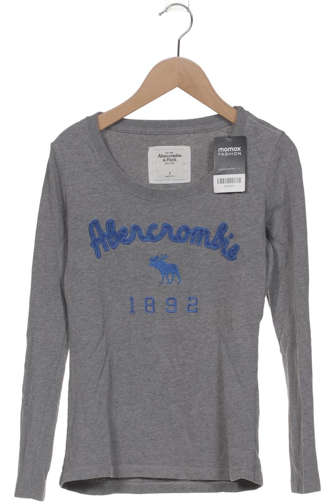 

Abercrombie & Fitch Damen Langarmshirt, grau, Gr. 36