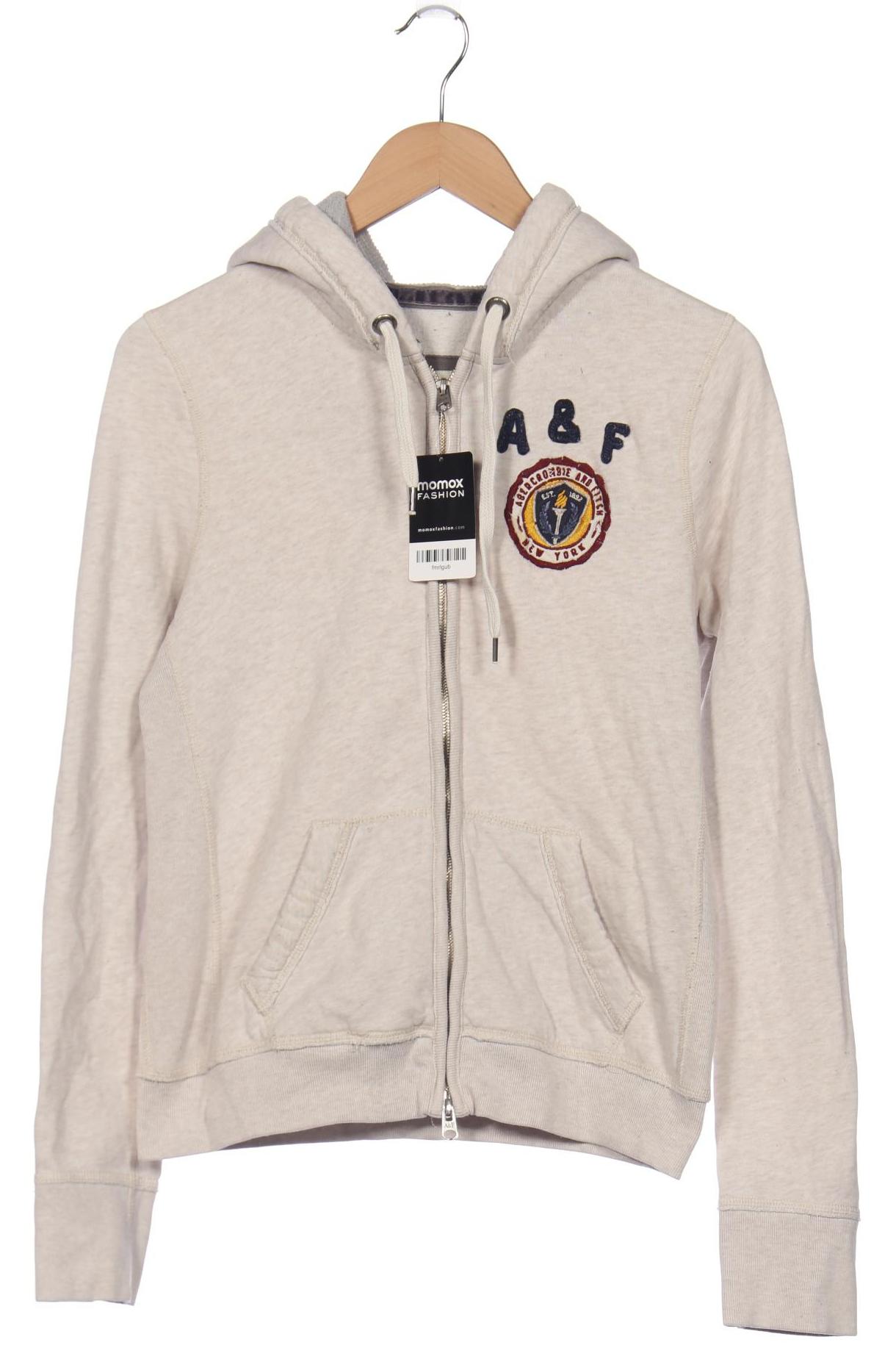 

Abercrombie & Fitch Damen Kapuzenpullover, beige, Gr. 42