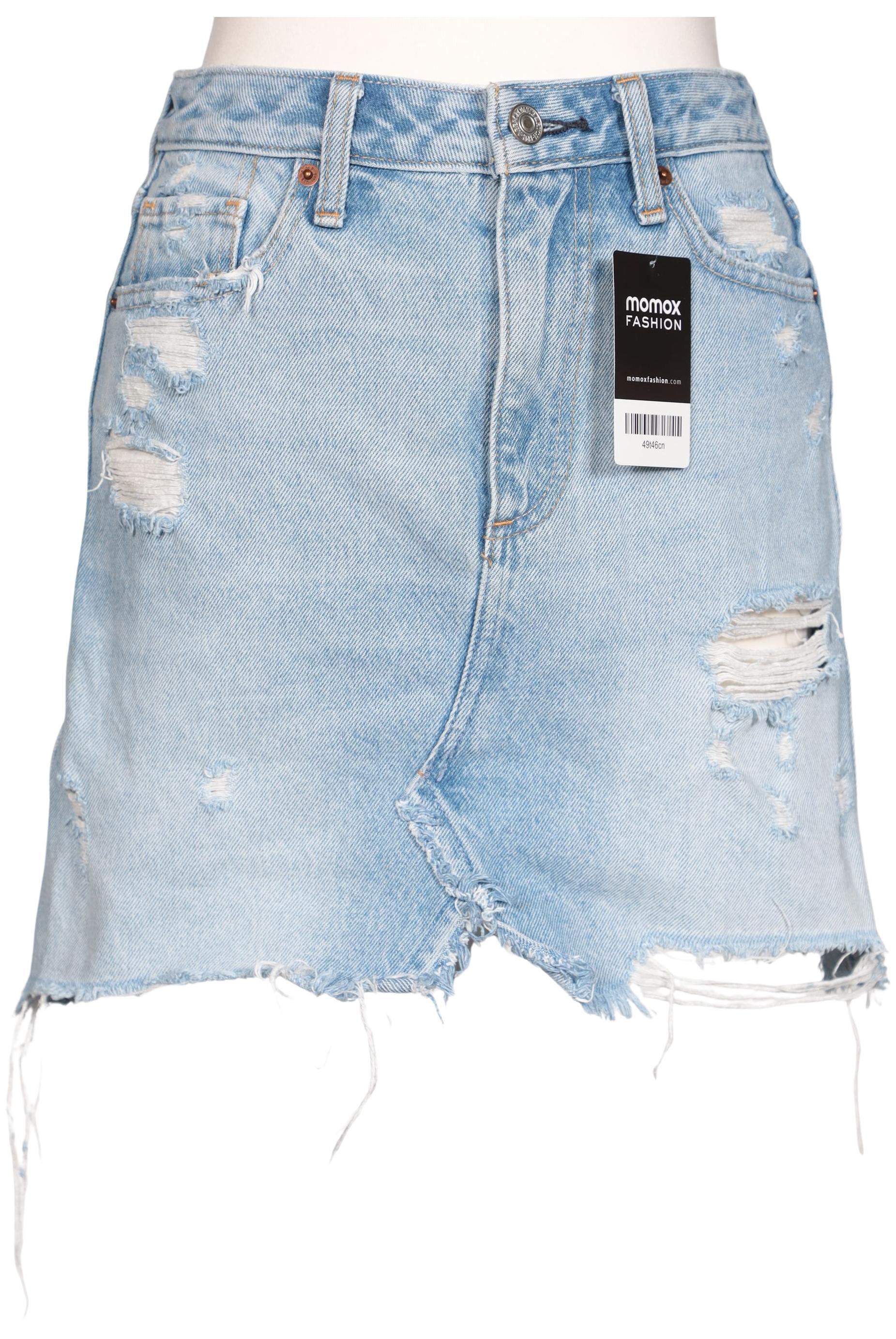 

Abercrombie & Fitch Damen Rock, hellblau, Gr. 25