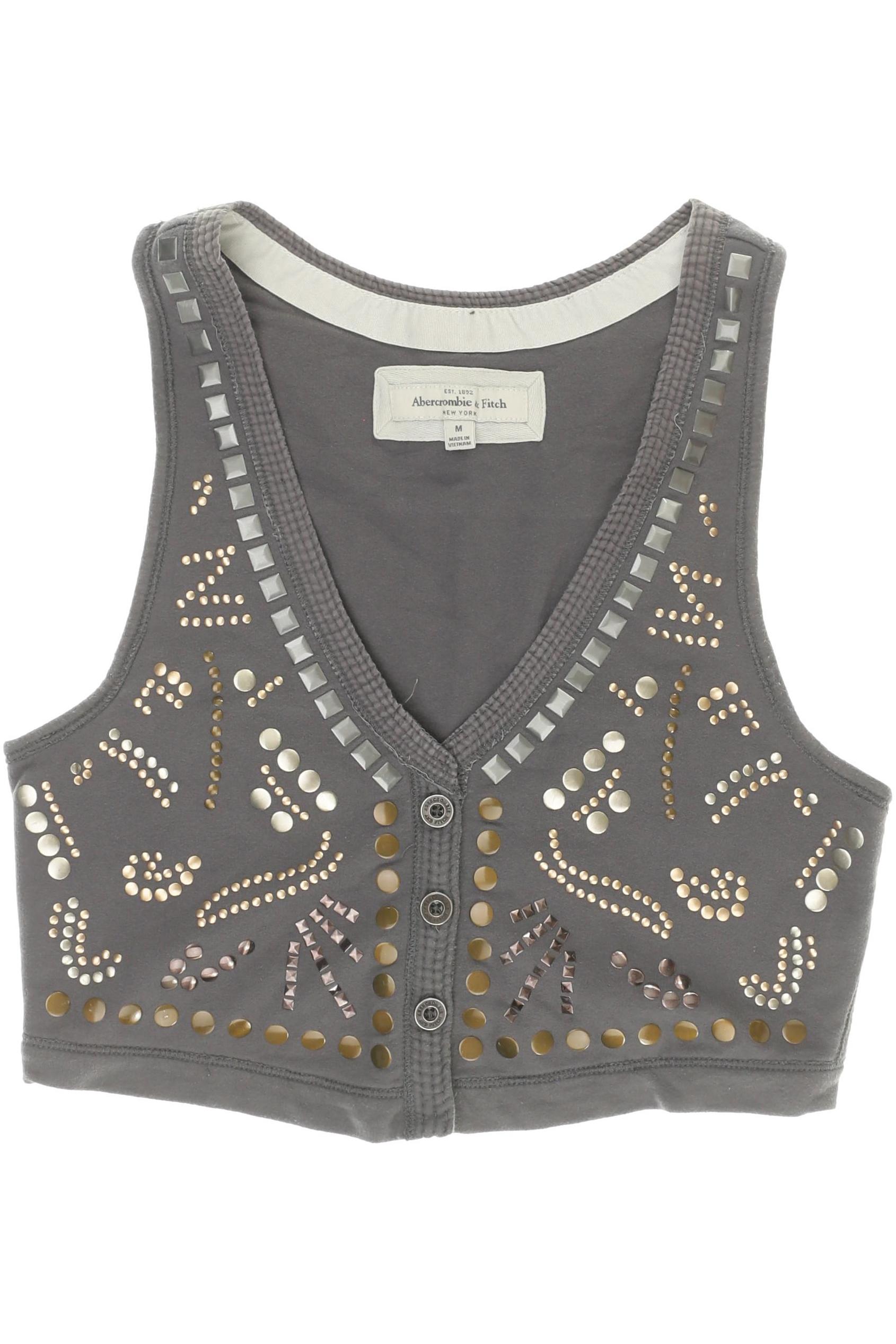 

Abercrombie & Fitch Damen Weste, grau, Gr. 10