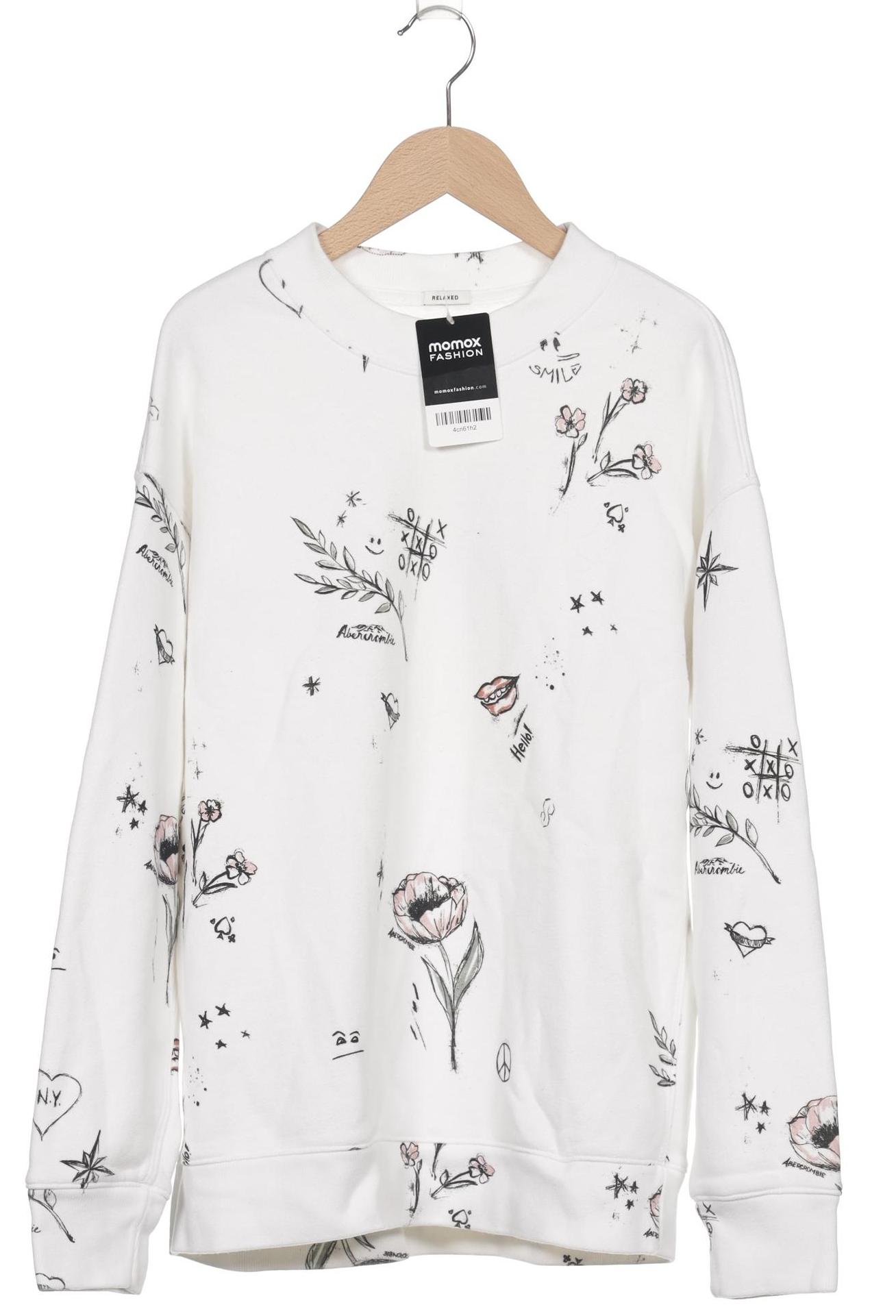 

Abercrombie & Fitch Damen Sweatshirt, weiß, Gr. 36
