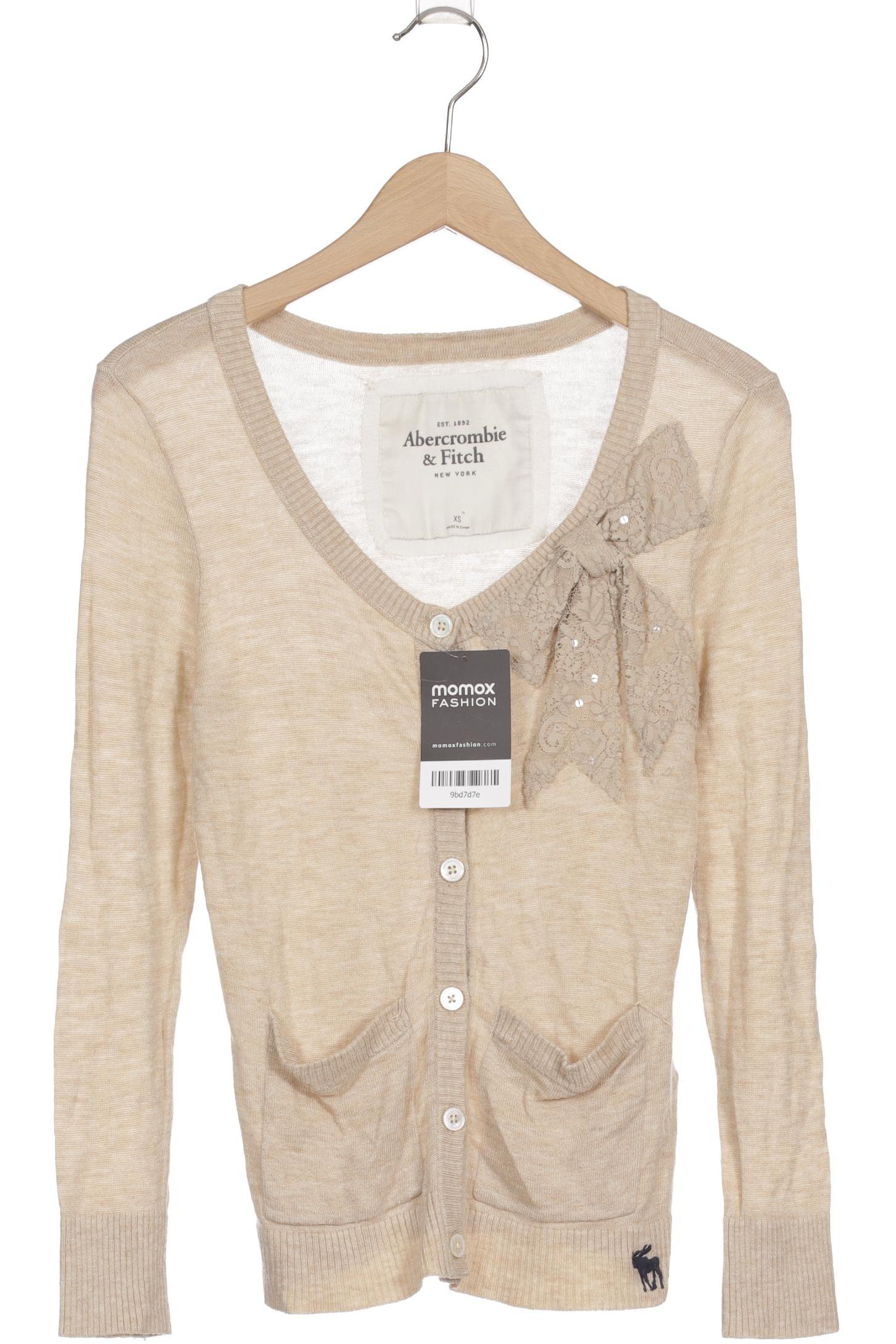 

Abercrombie & Fitch Damen Strickjacke, beige, Gr. 34