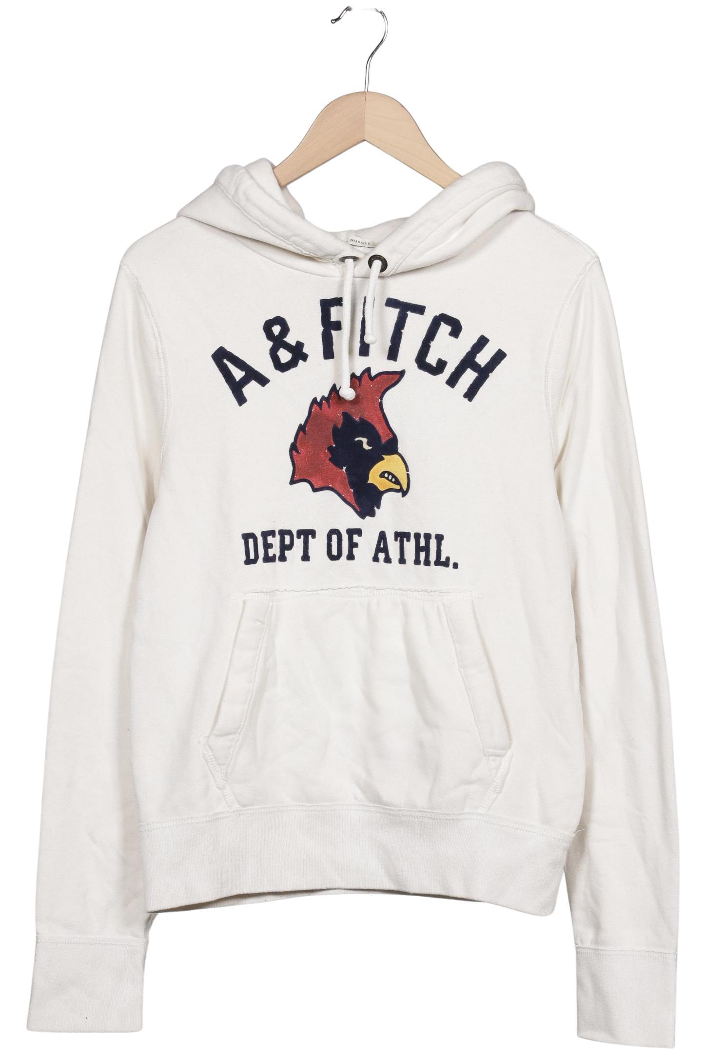 

Abercrombie & Fitch Damen Kapuzenpullover, cremeweiß, Gr. 36