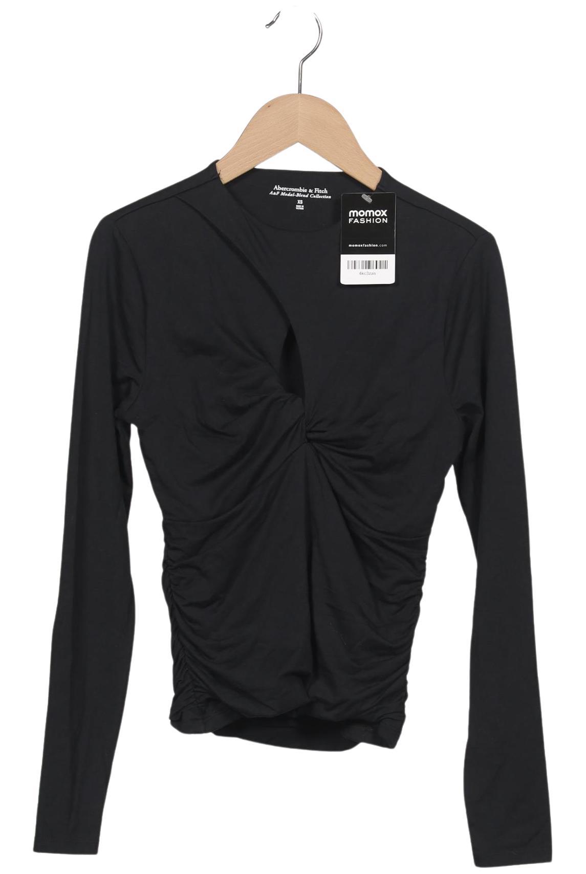 

Abercrombie & Fitch Damen Langarmshirt, schwarz, Gr. 34