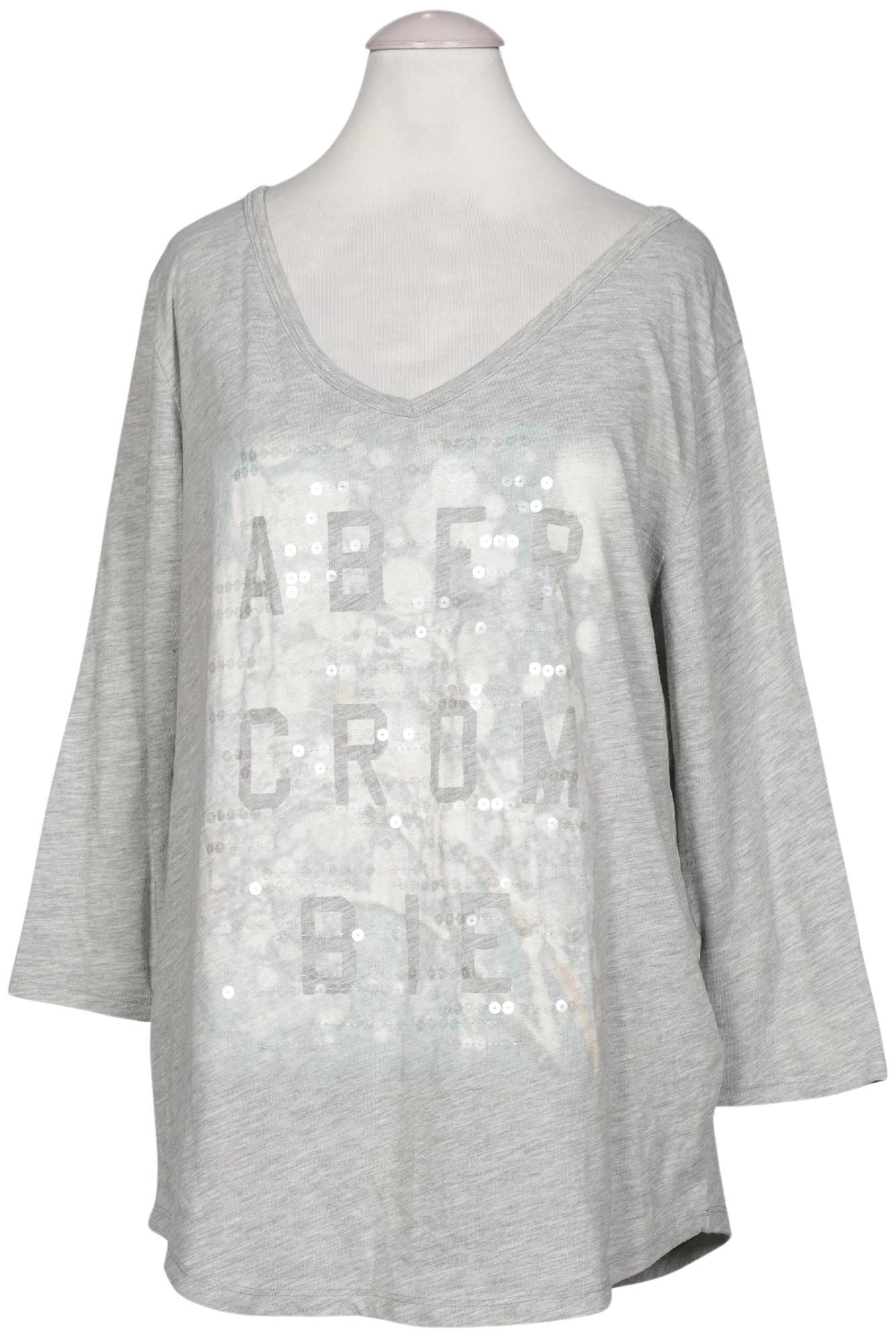 

Abercrombie & Fitch Damen Langarmshirt, grau, Gr. 38
