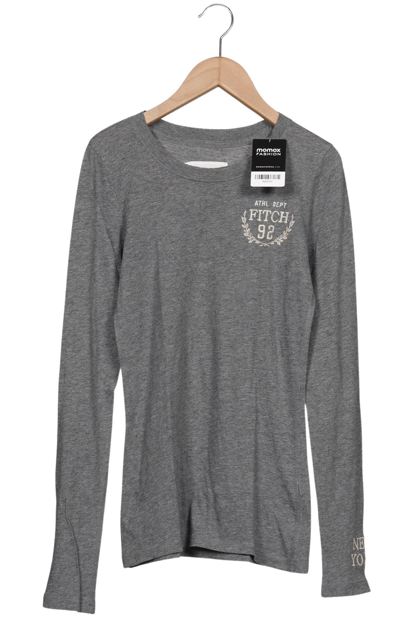 

Abercrombie & Fitch Damen Langarmshirt, grau, Gr. 36