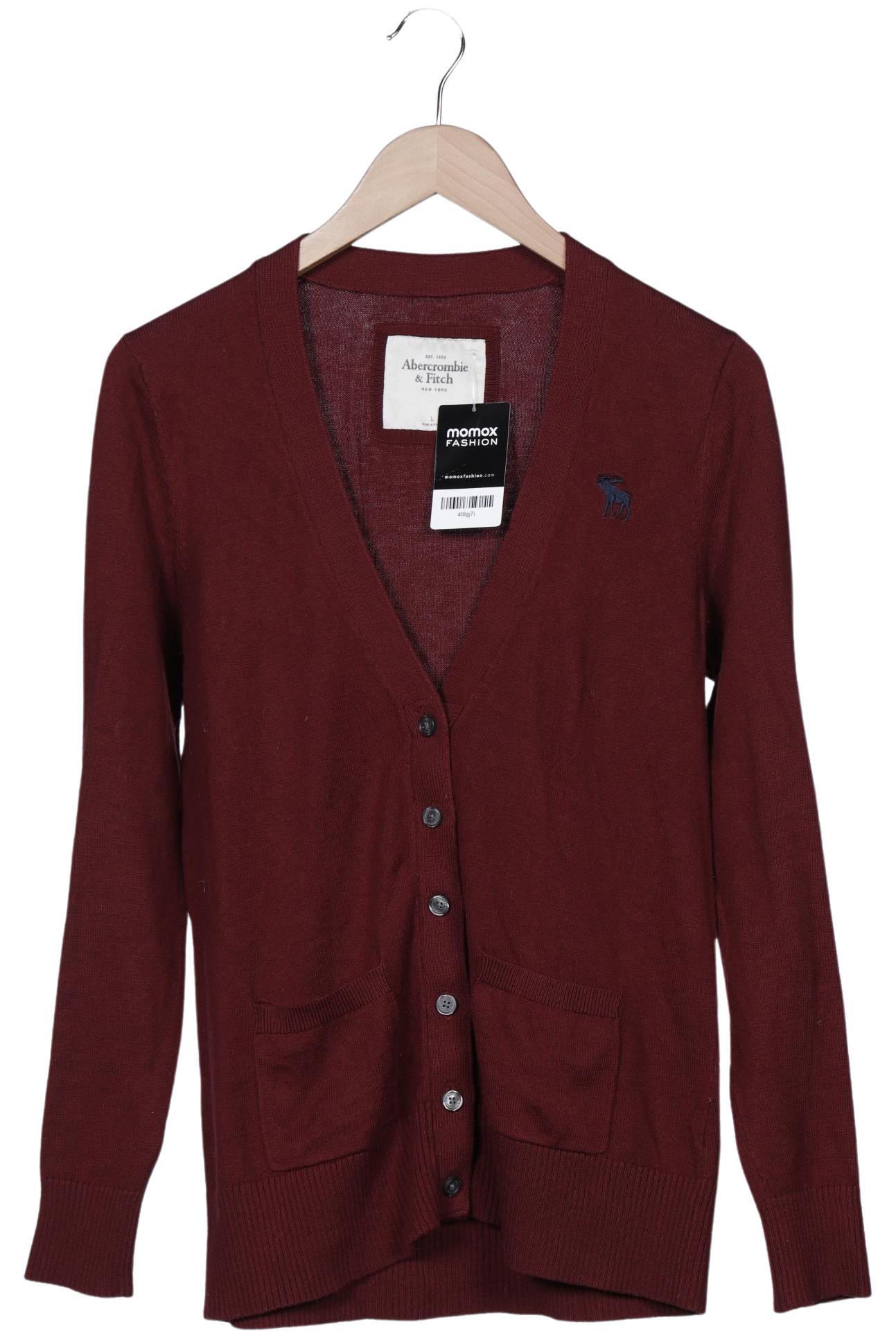 

Abercrombie & Fitch Damen Strickjacke, bordeaux, Gr. 42
