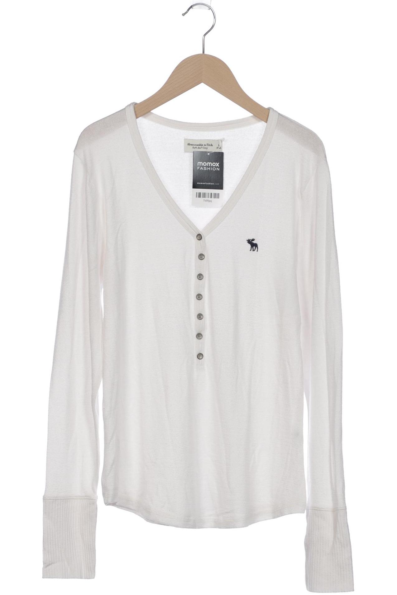 

Abercrombie & Fitch Damen Langarmshirt, cremeweiß, Gr. 42
